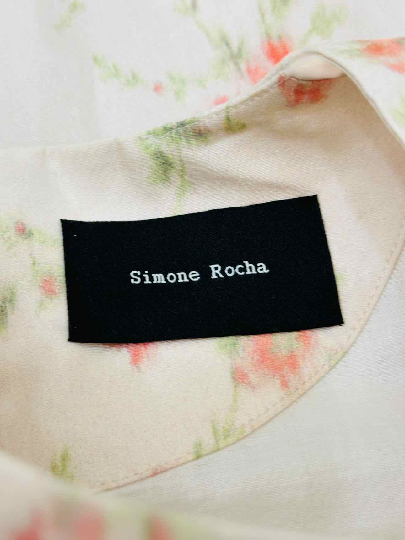 SIMONE ROCHA Beige Multicolor Size US 4 Midi Dress
