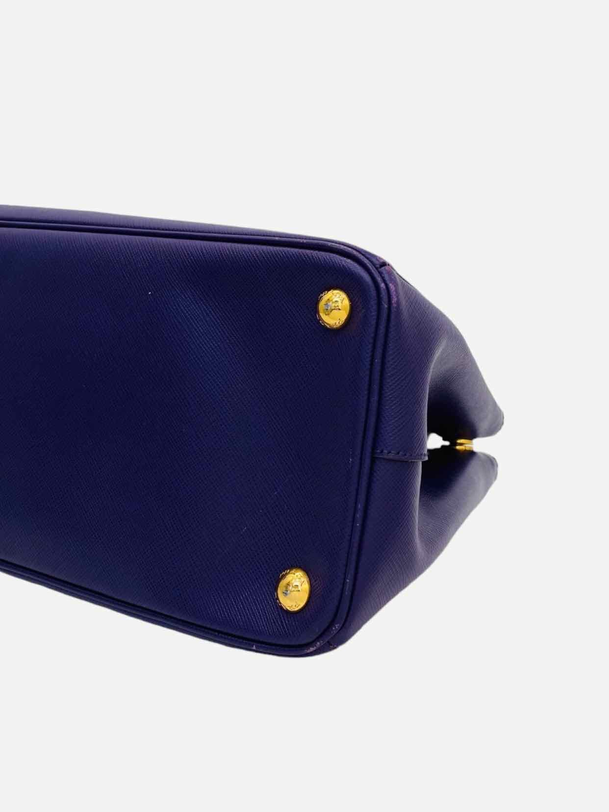 Pre - loved PRADA Double Zip Purple Tote Bag at Reems Closet