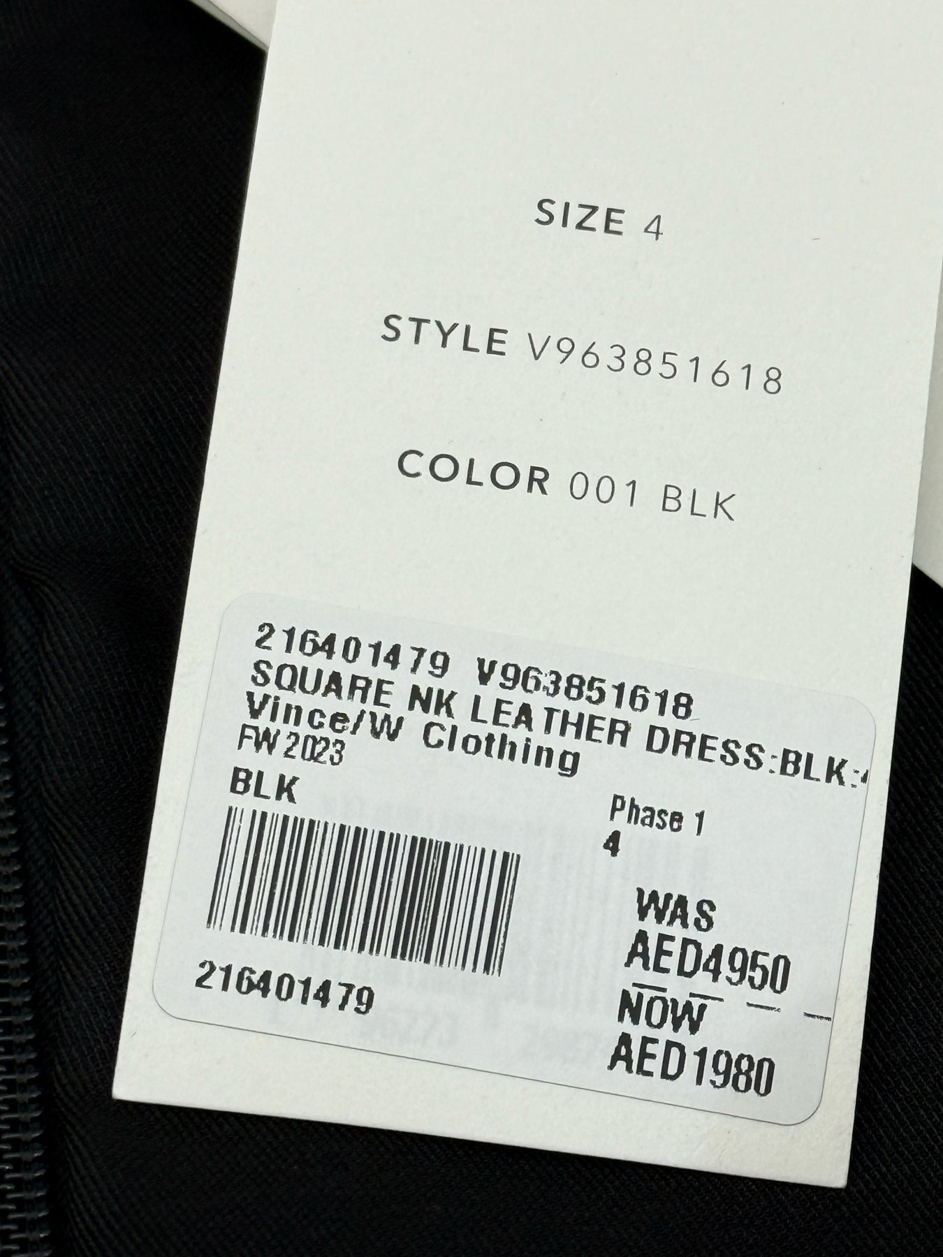 VINCE Black Size US 4 Midi Dress