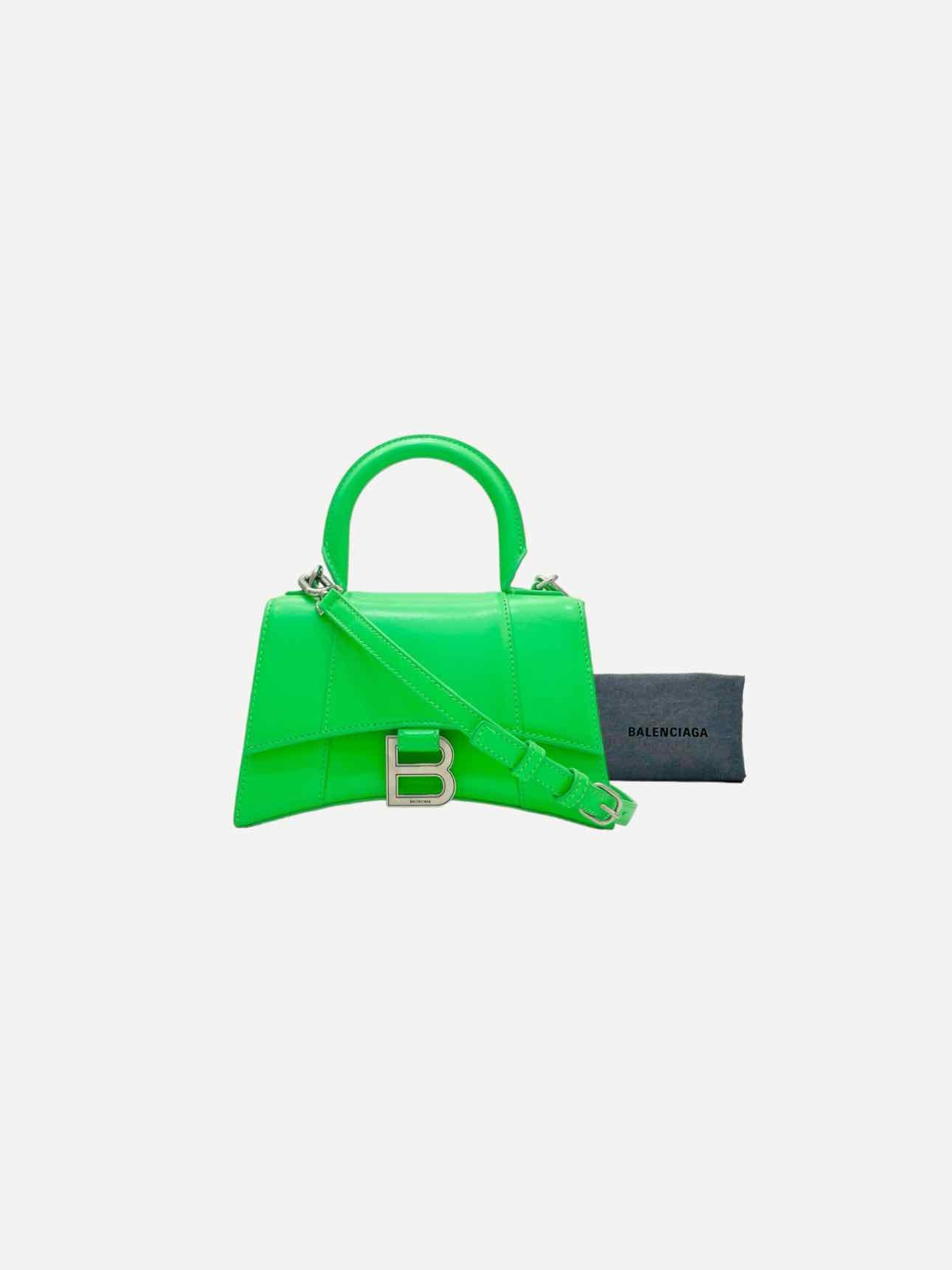 BALENCIAGA Spring/Summer 2021 Bright Green Top Handle
