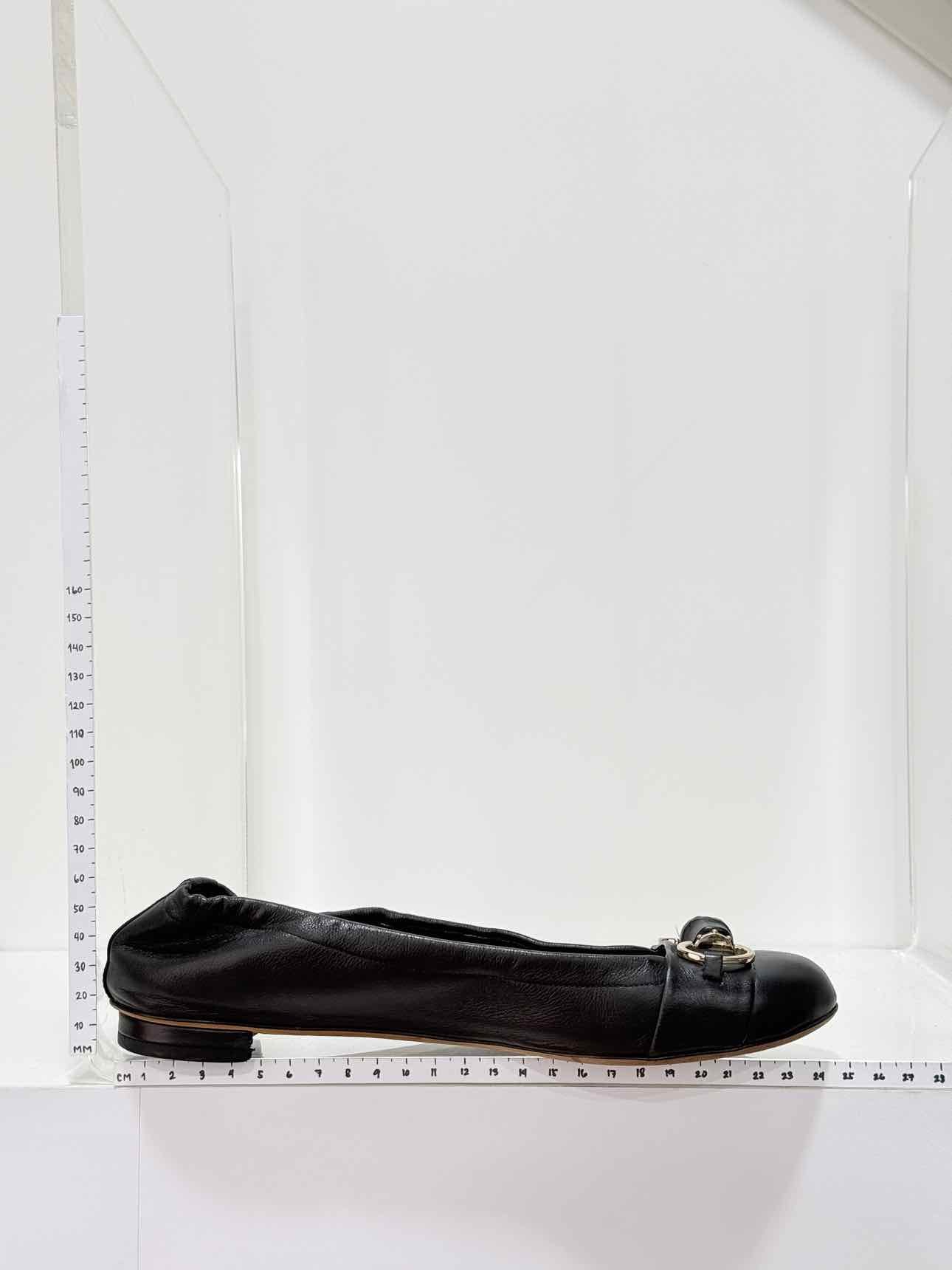 GUCCI Scrunch Black Size EU 37 Ballet Flats