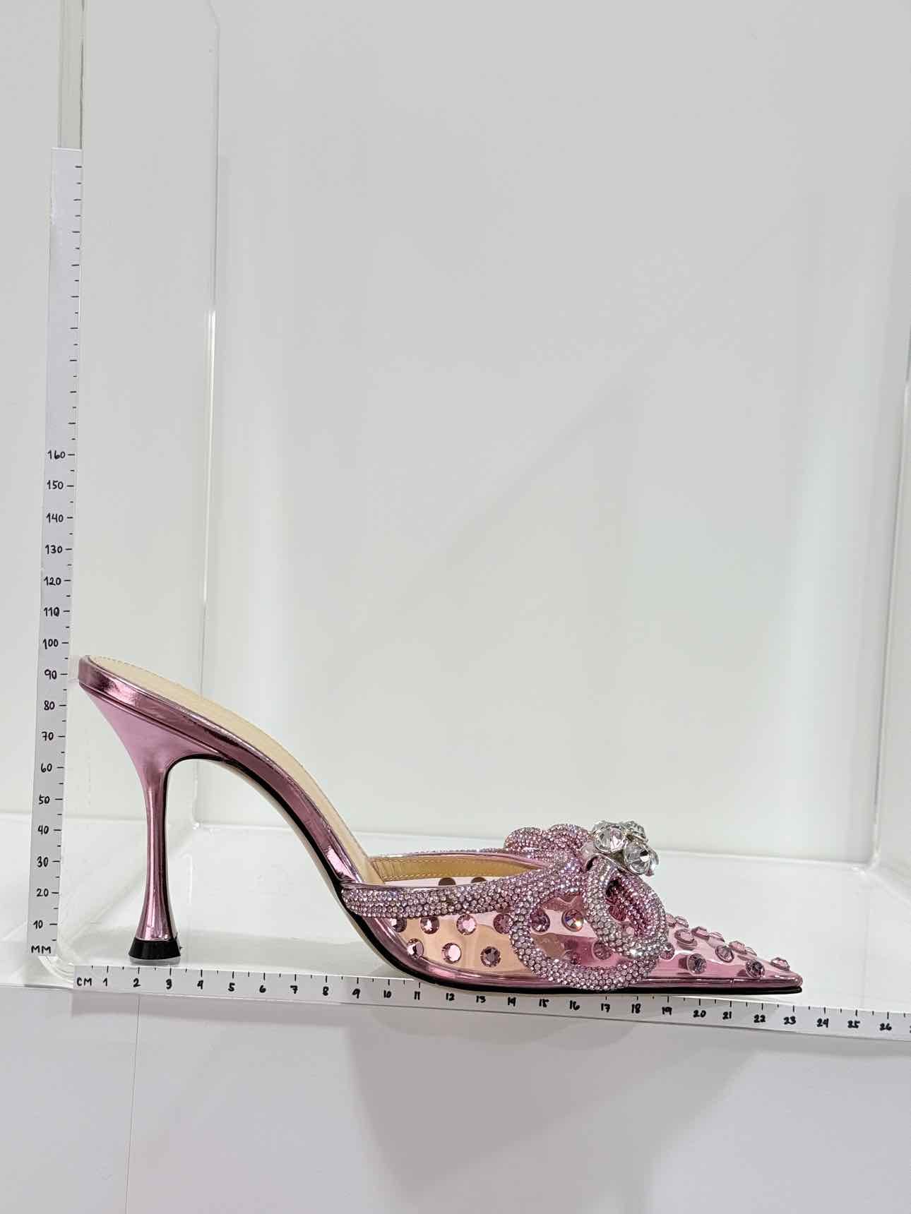 MACH & MACH Double Bow Pink Size EU 36.5 Mules