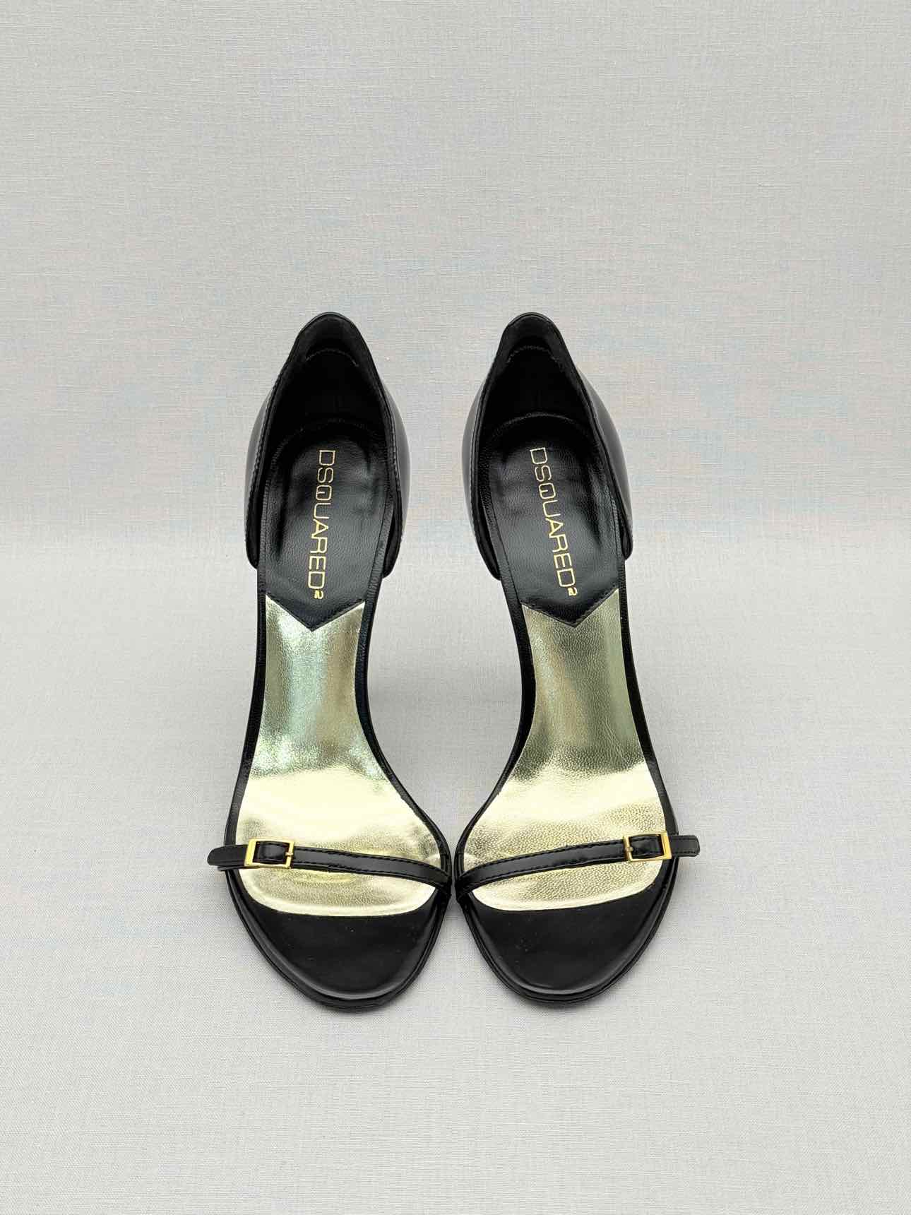 DSQUARED2 Black Size EU 36 Heeled Sandals