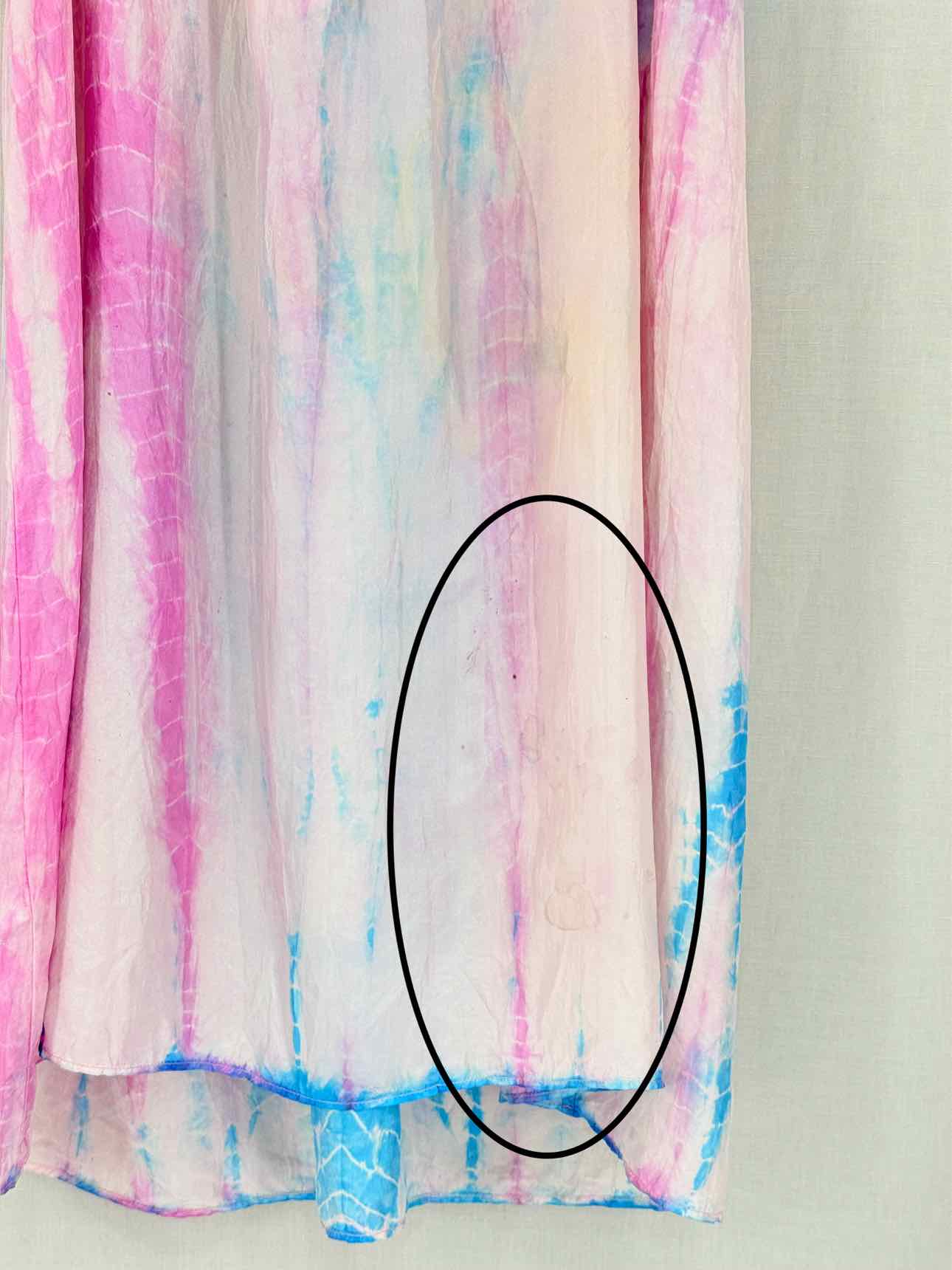 BUTTERFLY Pink Multicolor Size US 10 Knee Length Dress