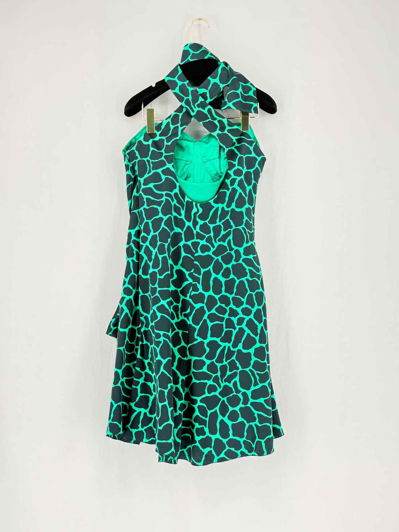 INGIE PARIS Tube Green & Black Size US 12 Short Dress