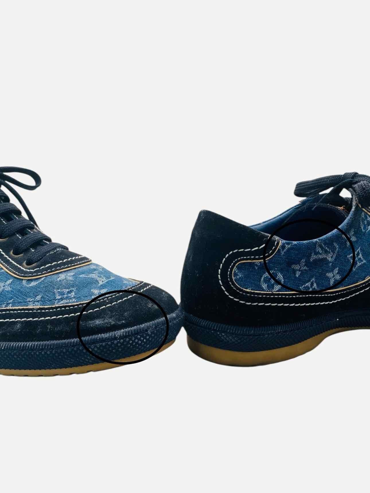 LOUIS VUITTON Denim Monogram Size EU 41 Sneakers
