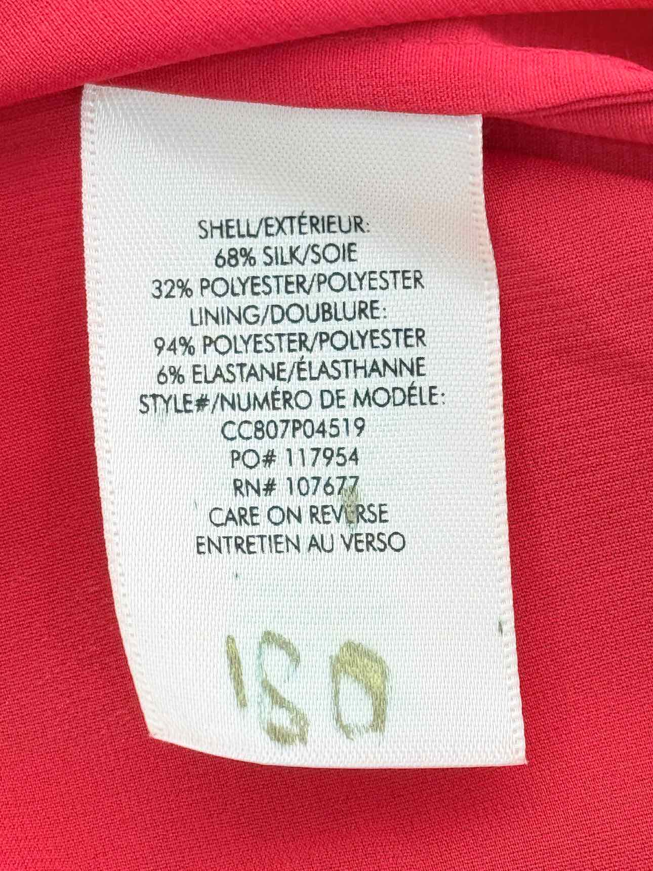 ALICE + OLIVIA Red Multicolor Size US 6 Short Dress