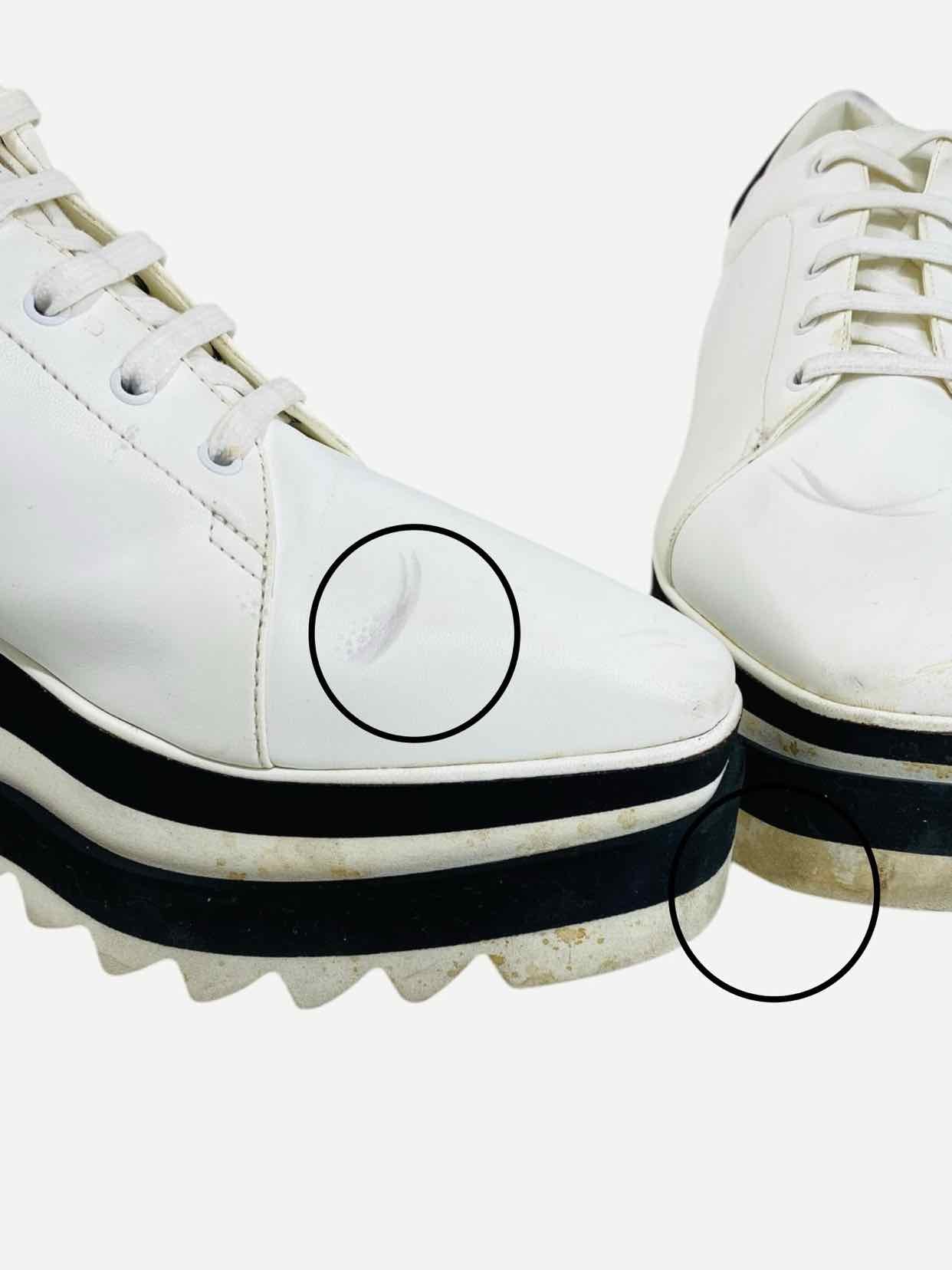 STELLA MCCARTNEY Elyse White Size EU 40 Platform