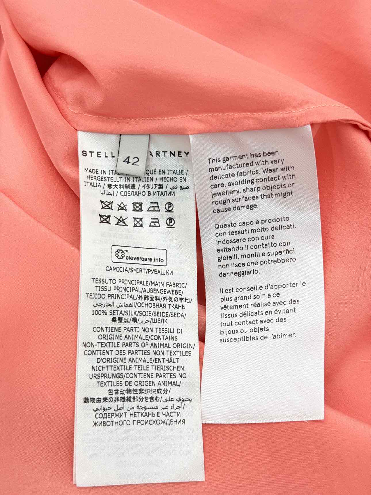 STELLA MCCARTNEY Peach Size US 6 Shirt
