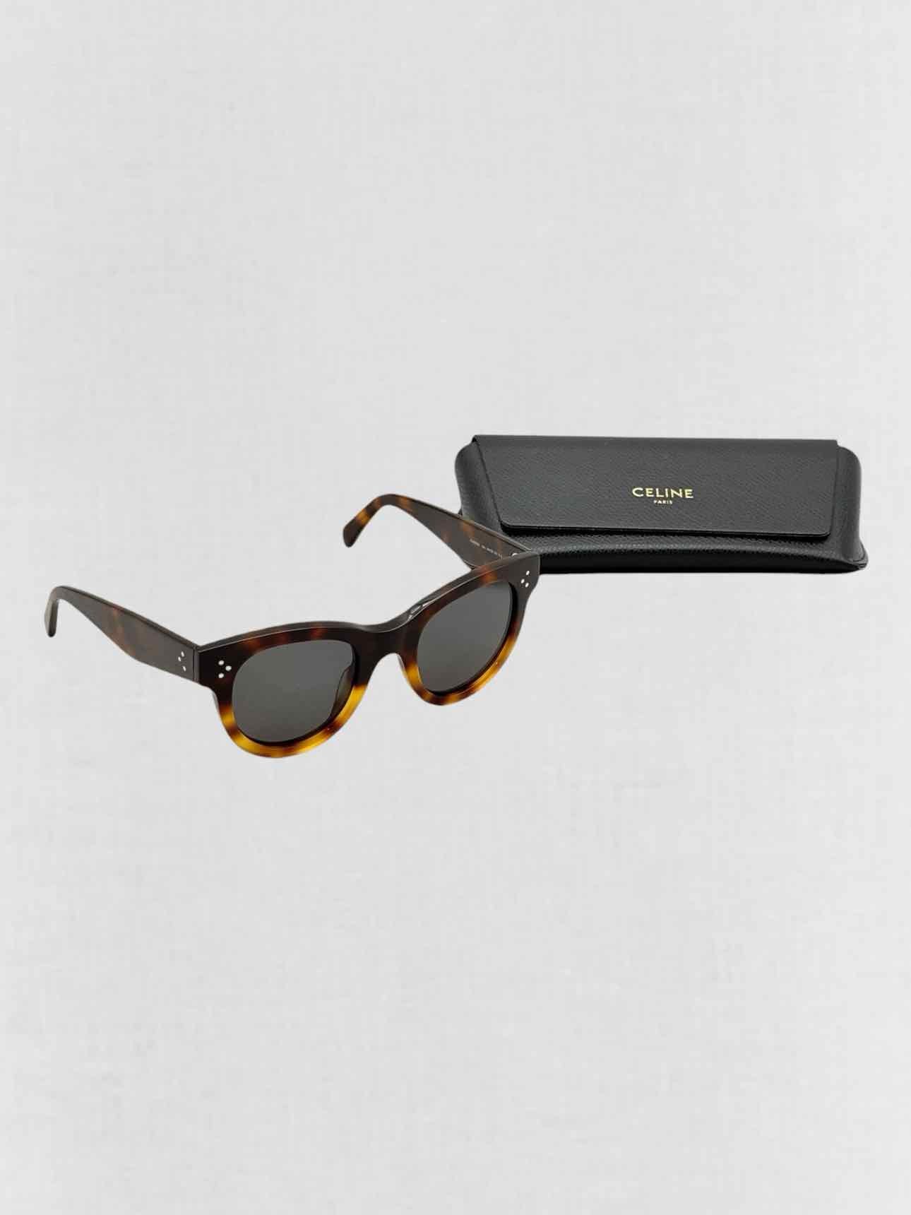 CELINE Tortoiseshell 3 Dots Sunglasses