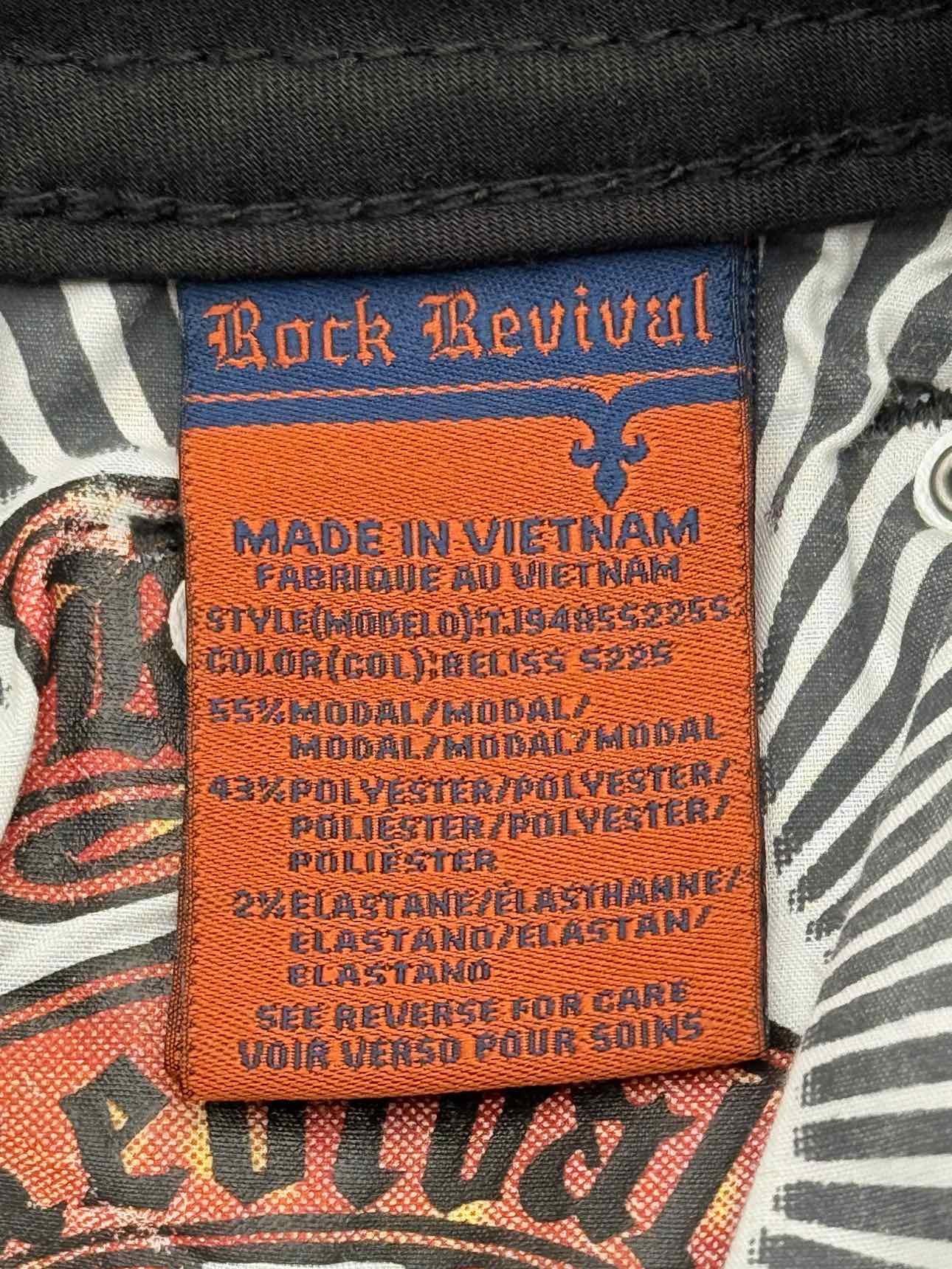 ROCK REVIVAL Raanan Skinny Black Size 25 Jeans