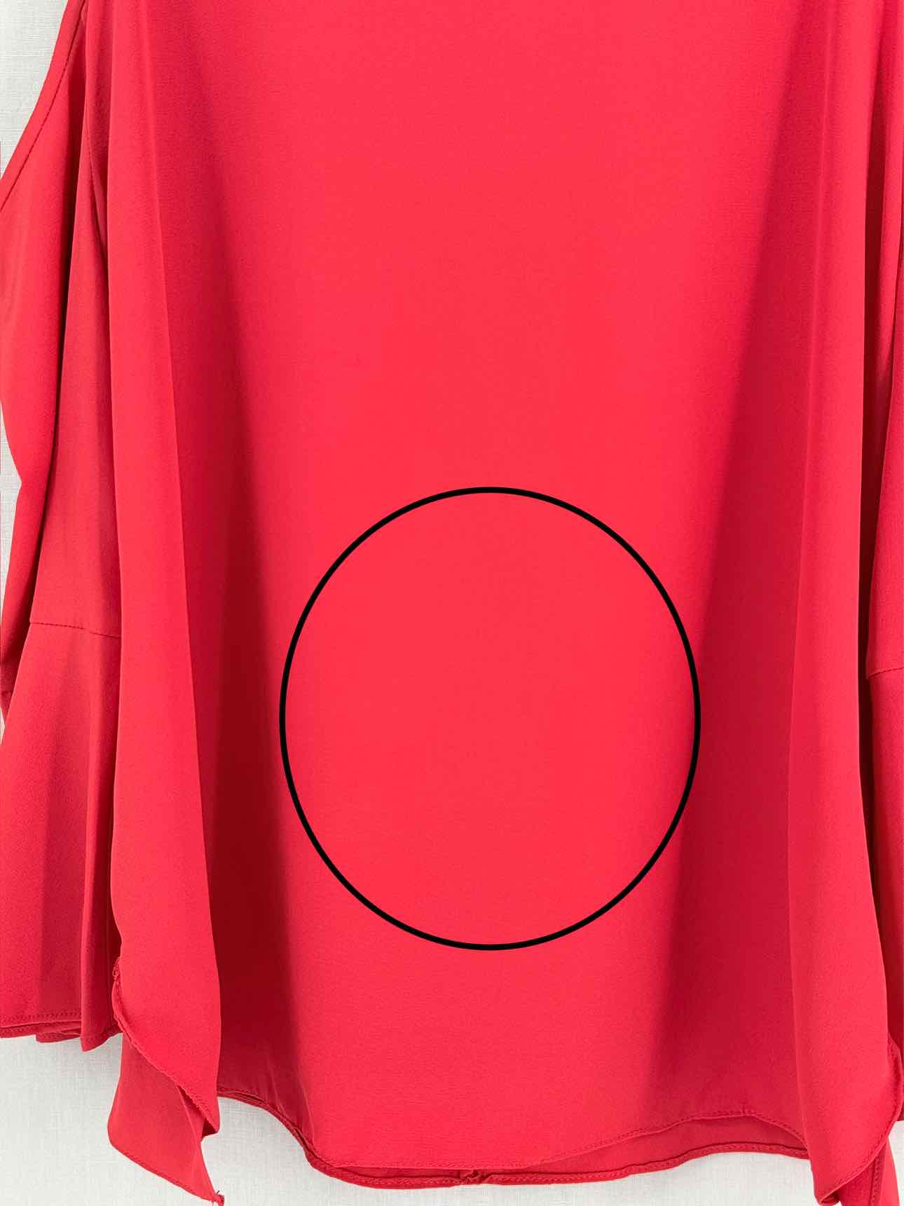 TIBI Cold Shoulder Red Size US 8 Top