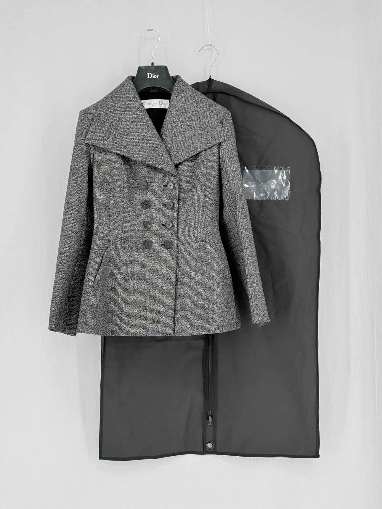CHRISTIAN DIOR Bar Black, White & Grey Size US 6 Jacket