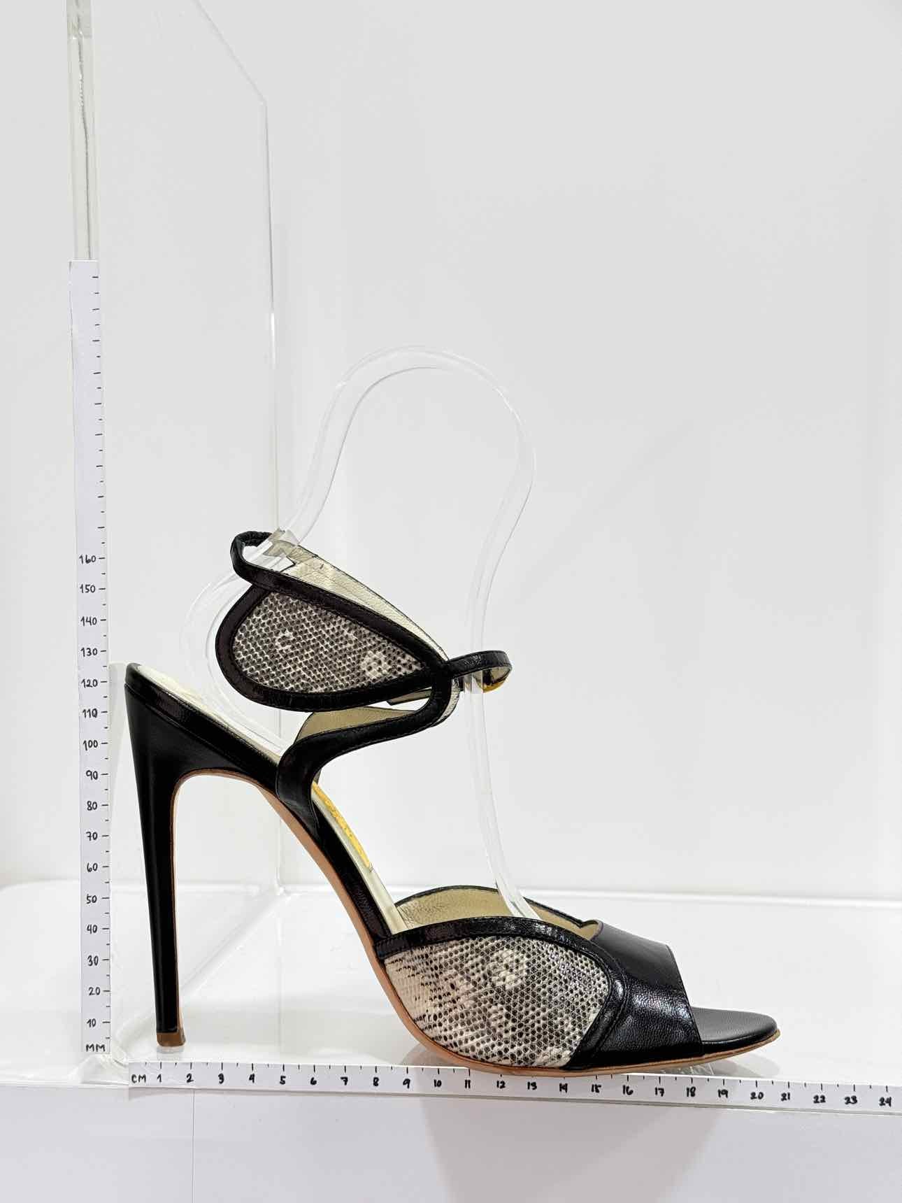 RUPERT SANDERSON Avril Black Size EU 40 Heeled Sandals