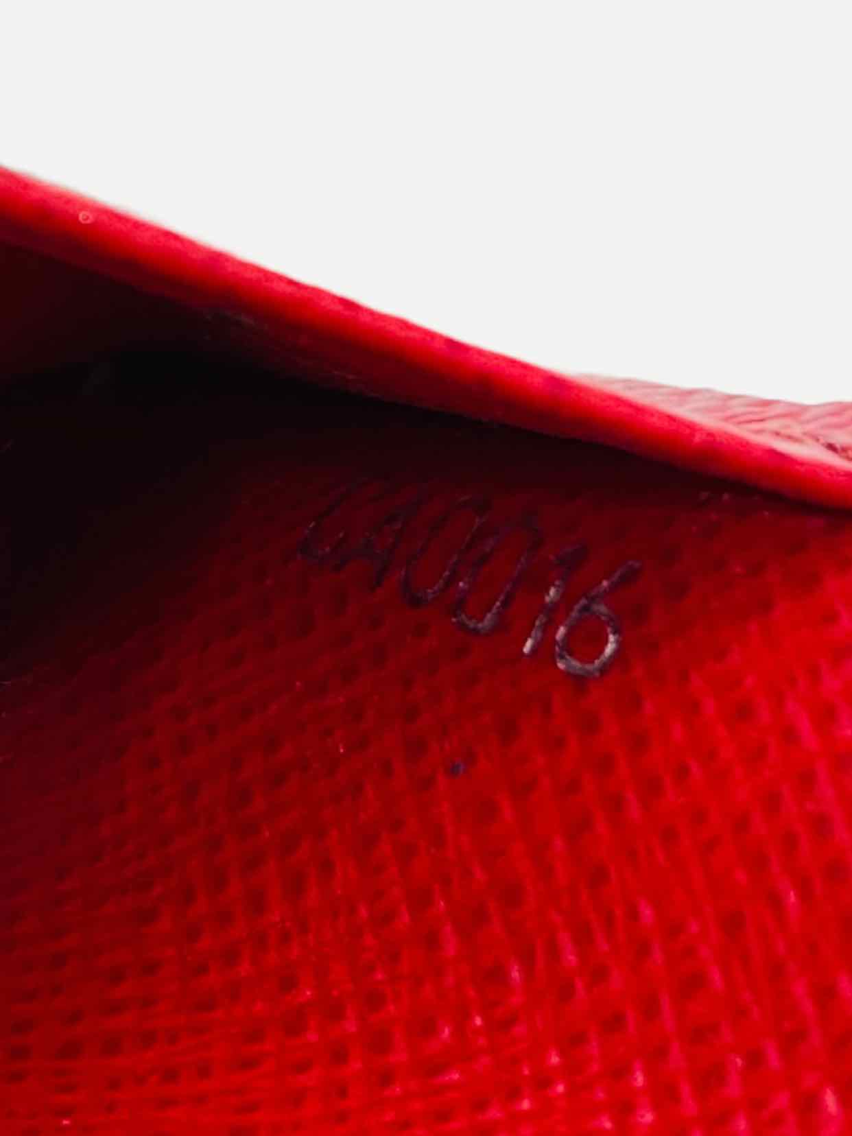LOUIS VUITTON Red Card Holder