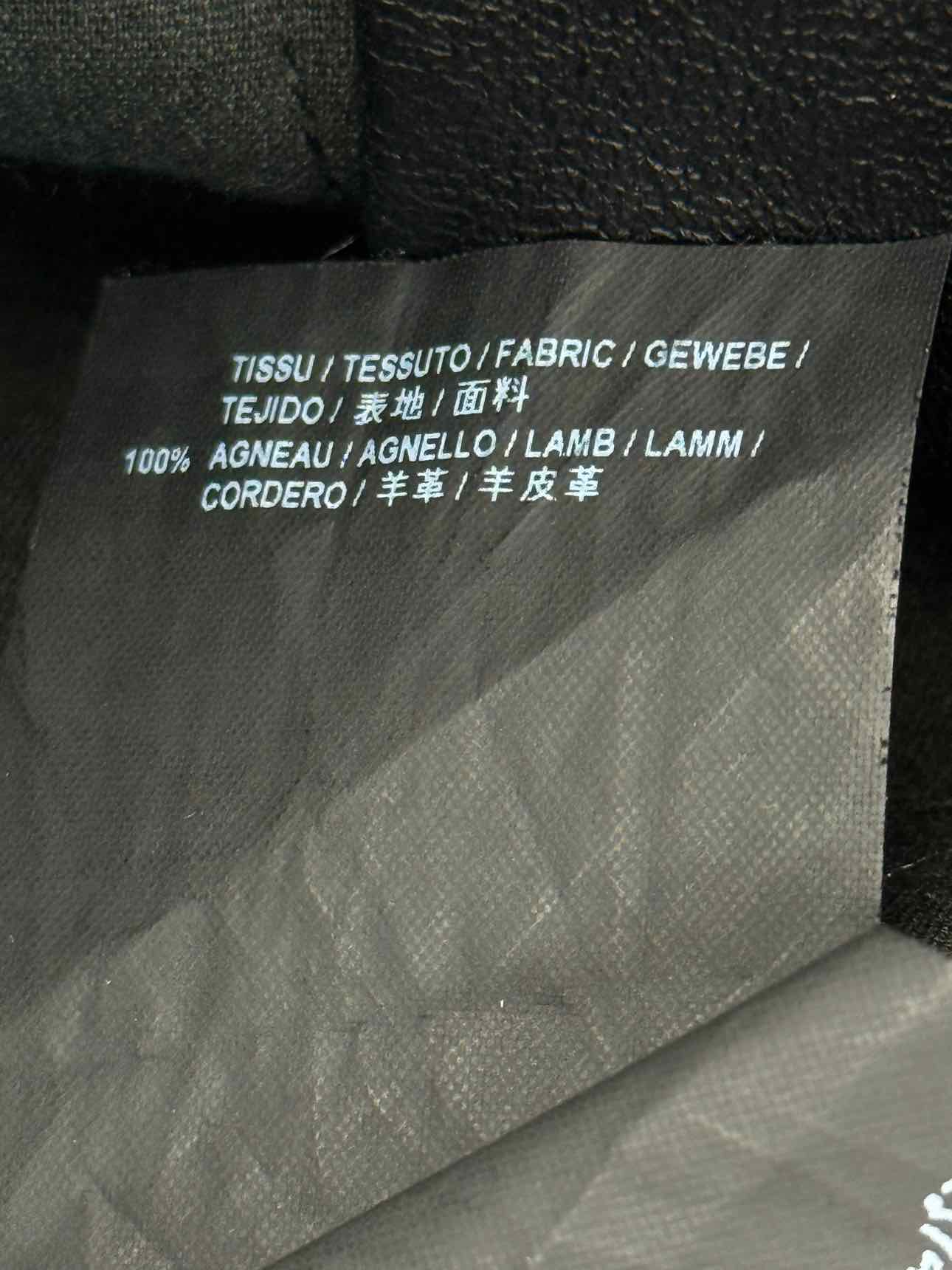 SAINT LAURENT Leather Black Size US 2 Pants