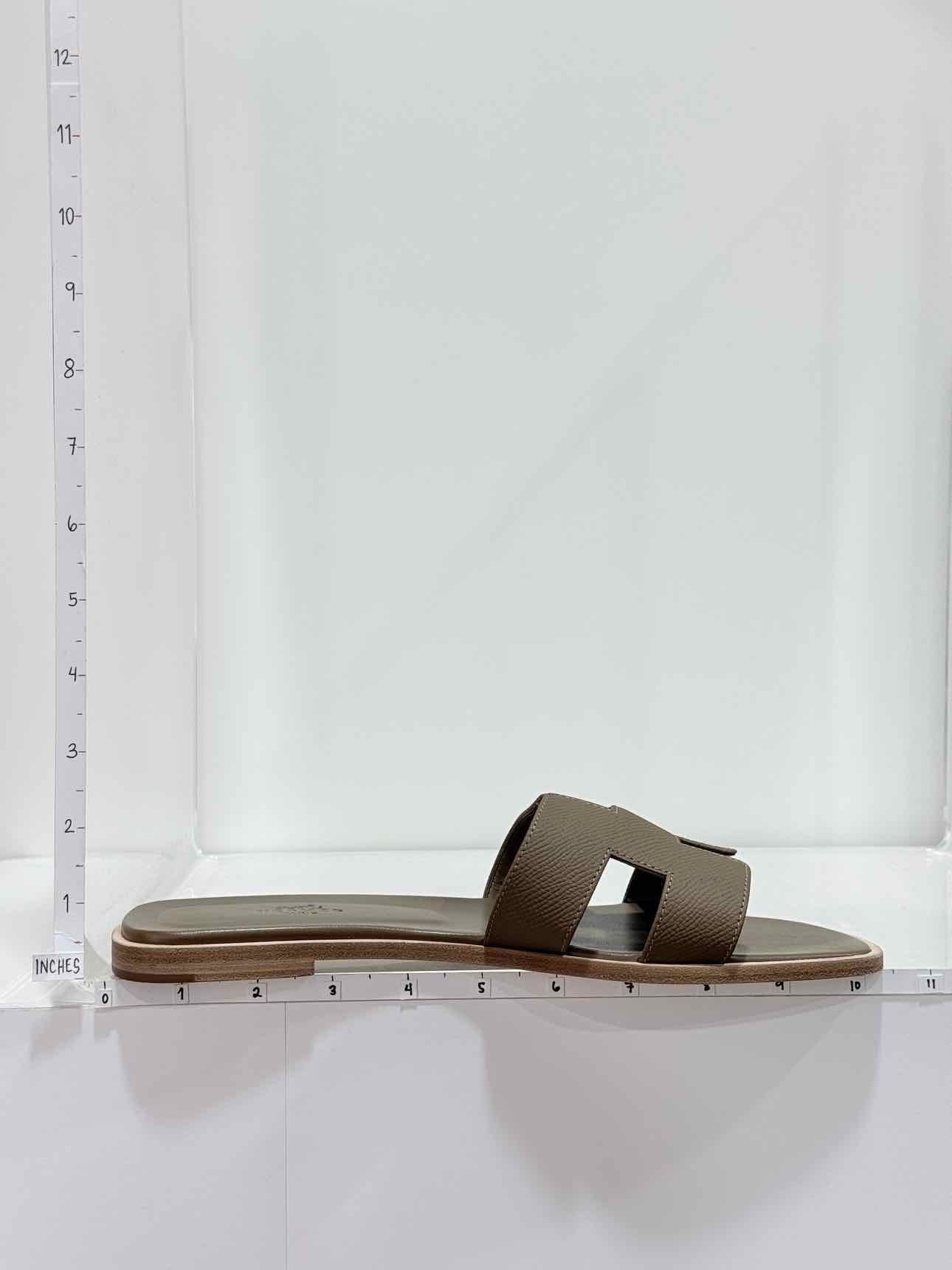 HERMES ORAN Etoupe Size EU 40 Sandals
