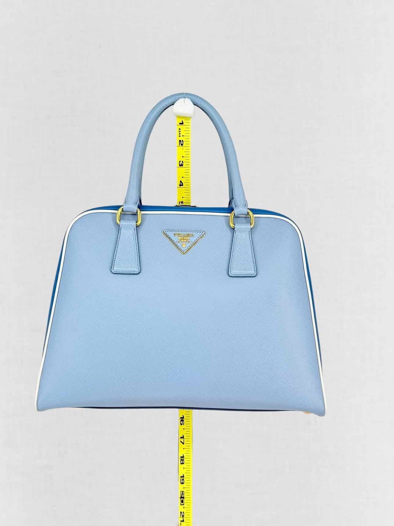 PRADA Pyramid Light Blue Top Handle