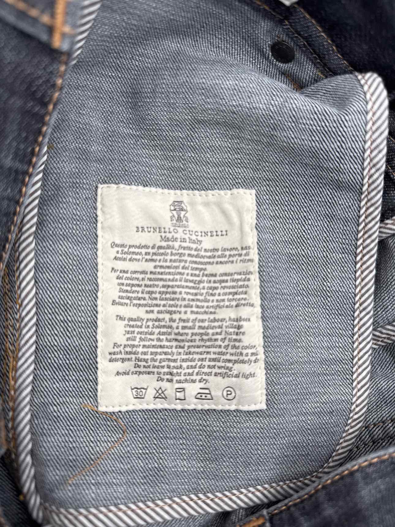 BRUNELLO CUCINELLI Straight Leg Blue Size 24 Jeans