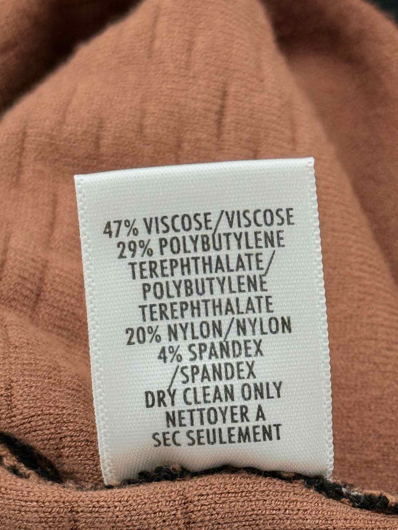 BAILEY44 Black & Beige Size Large Knee Length Dress