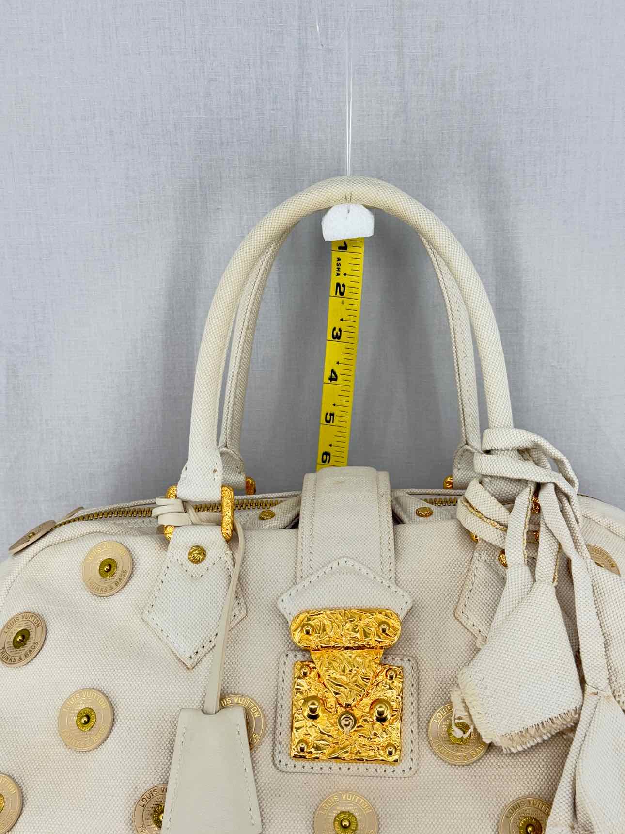 LOUIS VUITTON Limited Edition Beige Top Handle