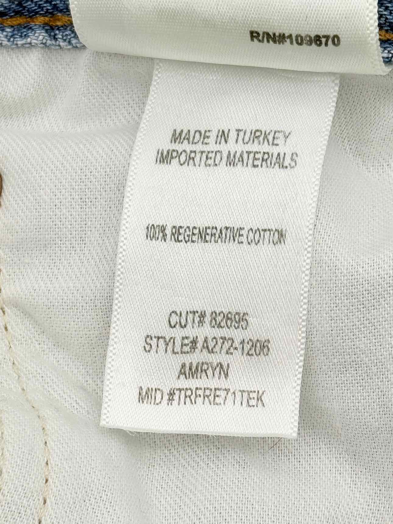 AGOLDE Amryn Light Blue Ripped Size 28 Jeans