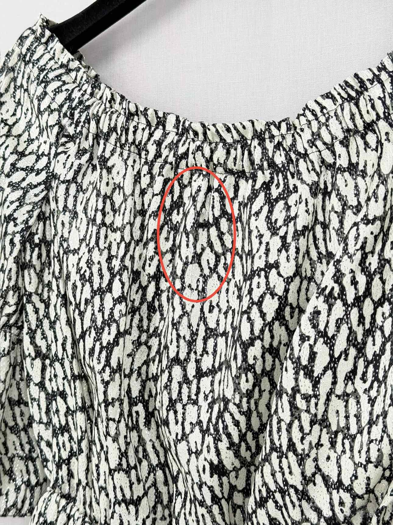 SAINT LAURENT Black & White Size US 4 Short Dress