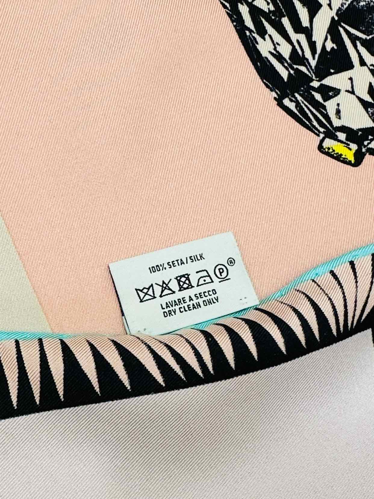 TIFFANY & CO Pink Multicolor Scarf