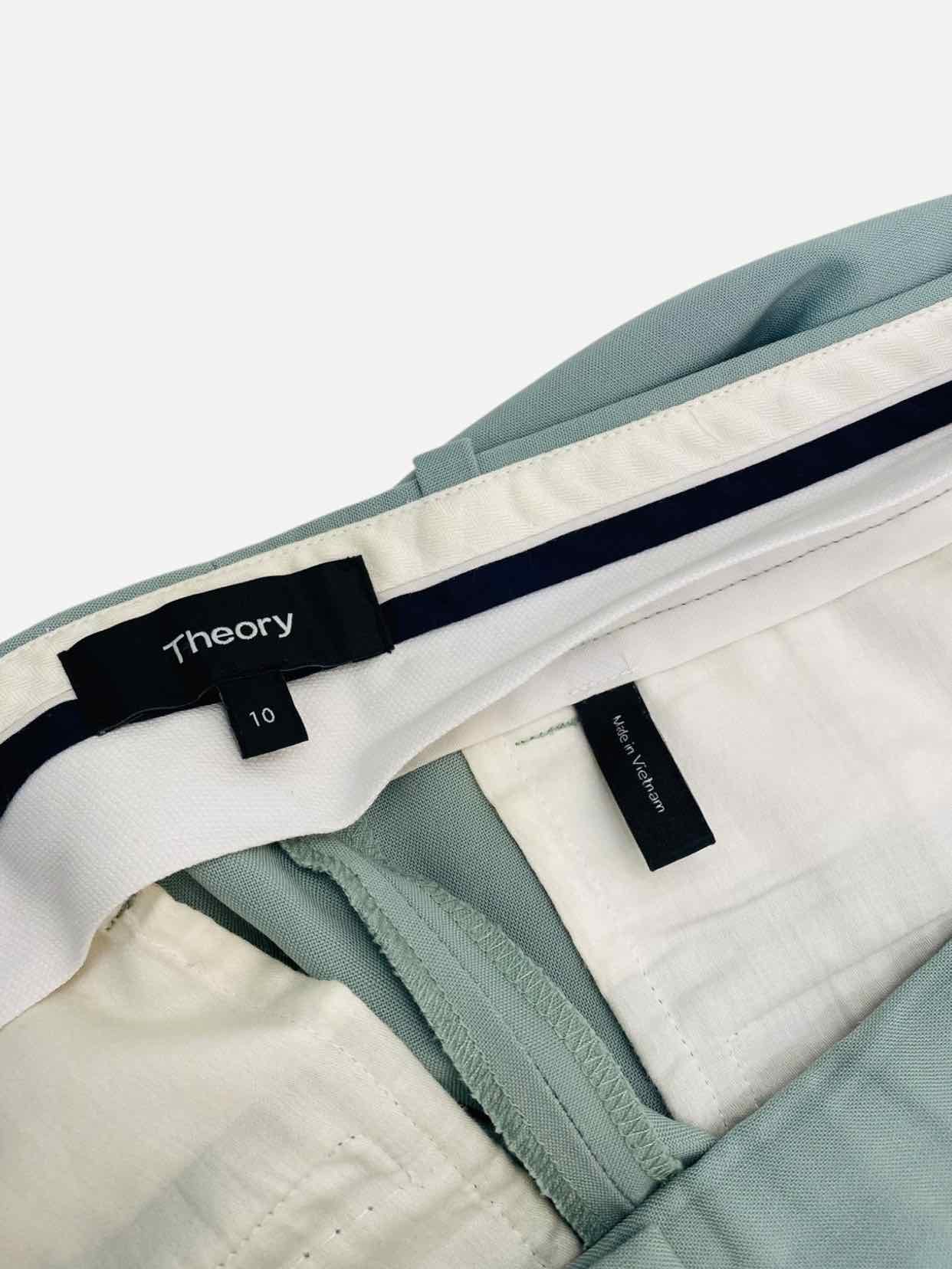 THEORY Tailored Green Size US 10 Pants