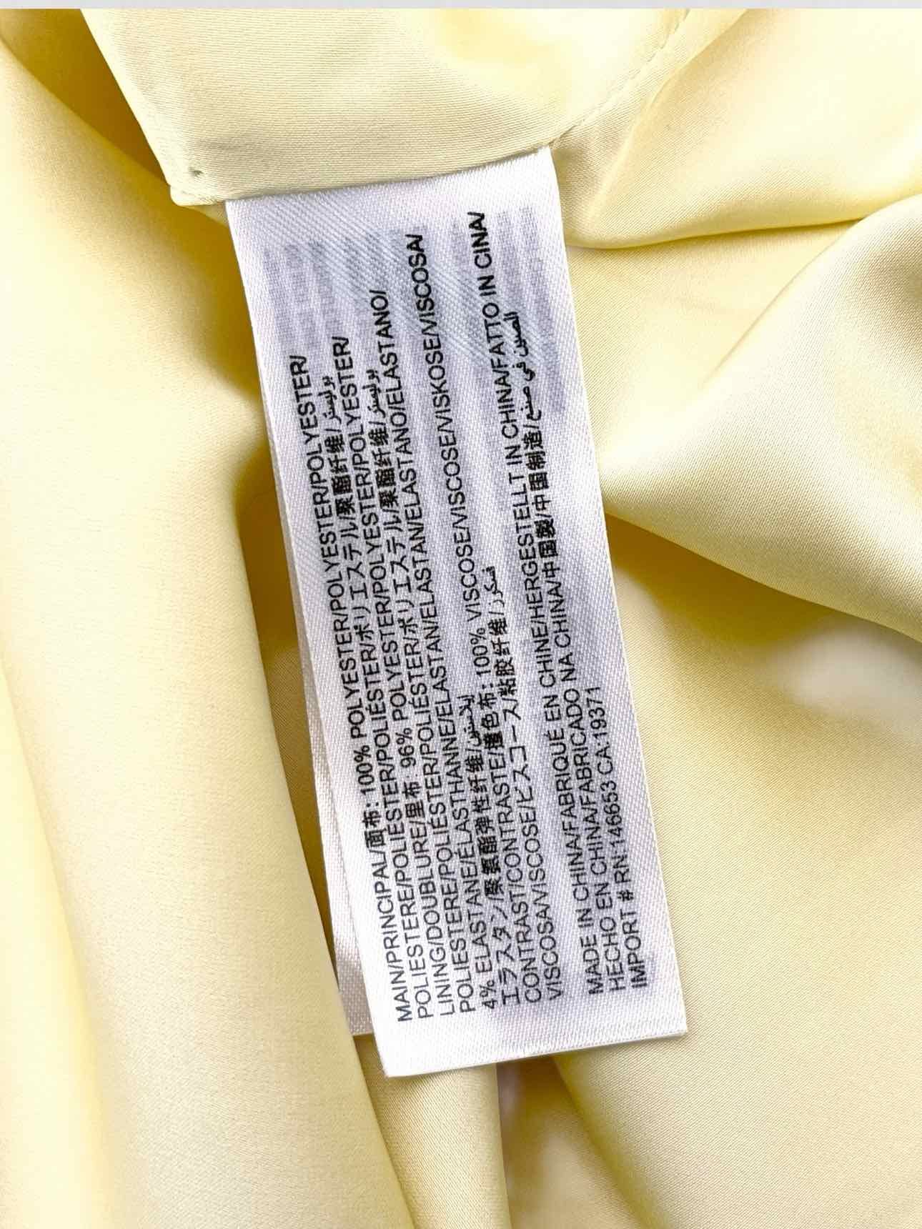 C/MEO COLLECTIVE Yellow Size US 8 Short Dress