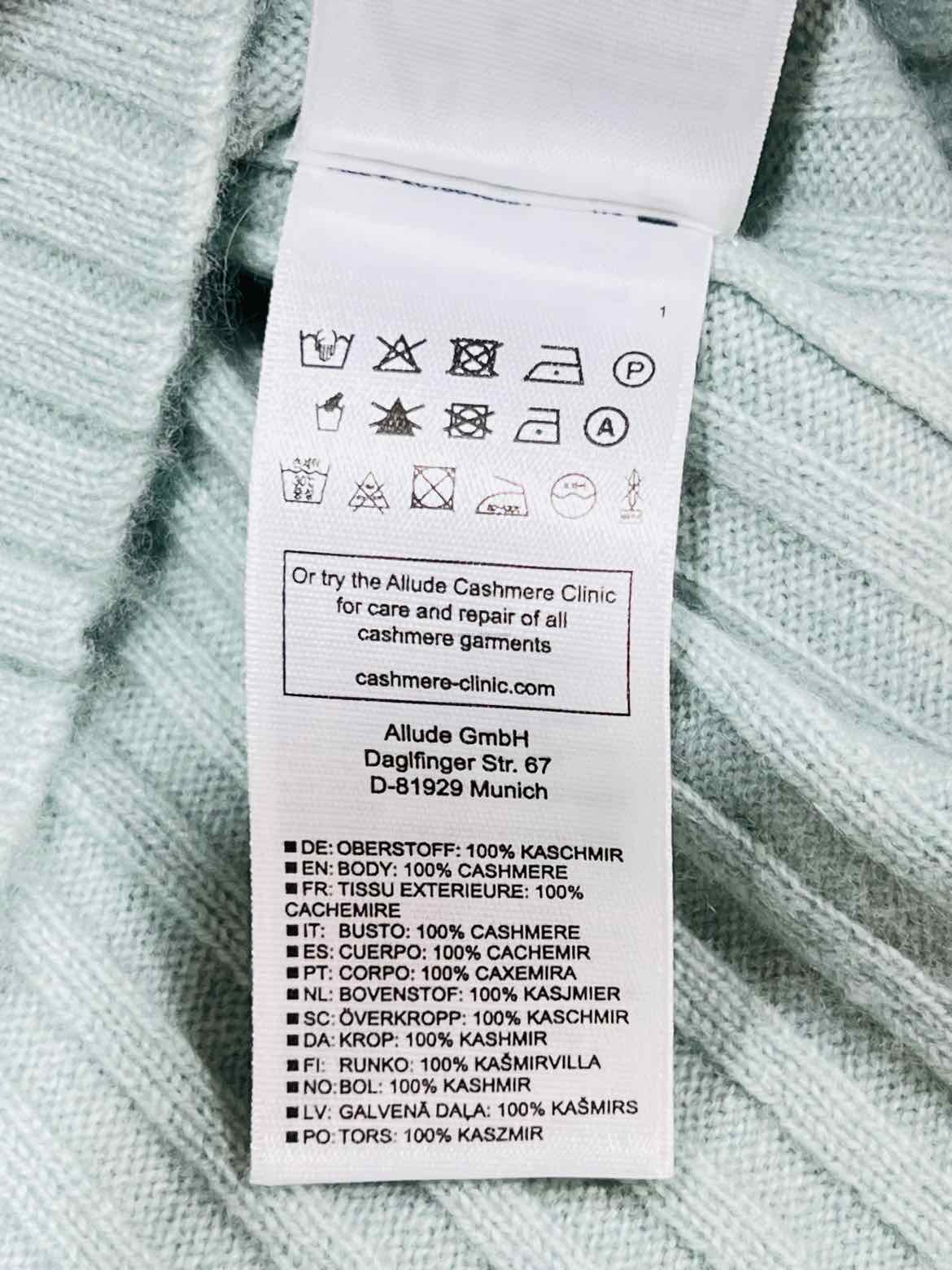 ALLUDE Mint Green Ribbed Size Medium Outfit Set