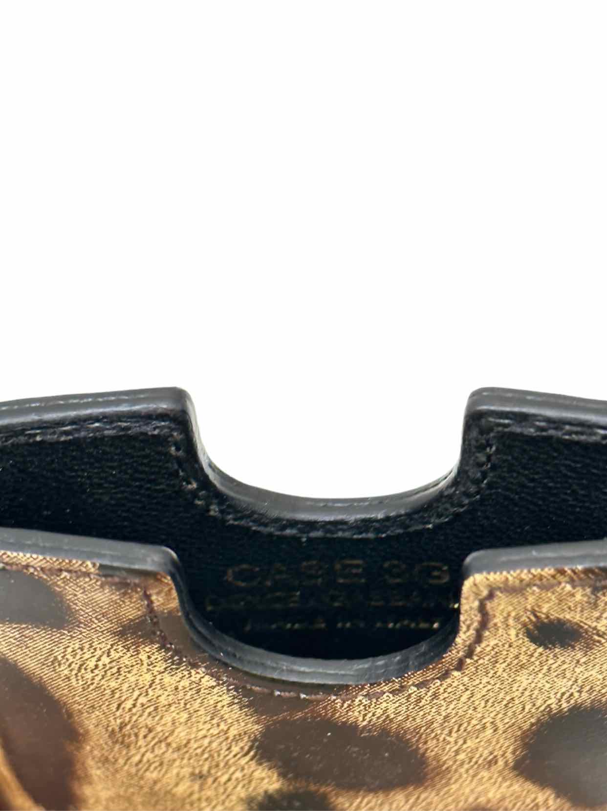 DOLCE & GABBANA Brown & Tan Leopard Phone case