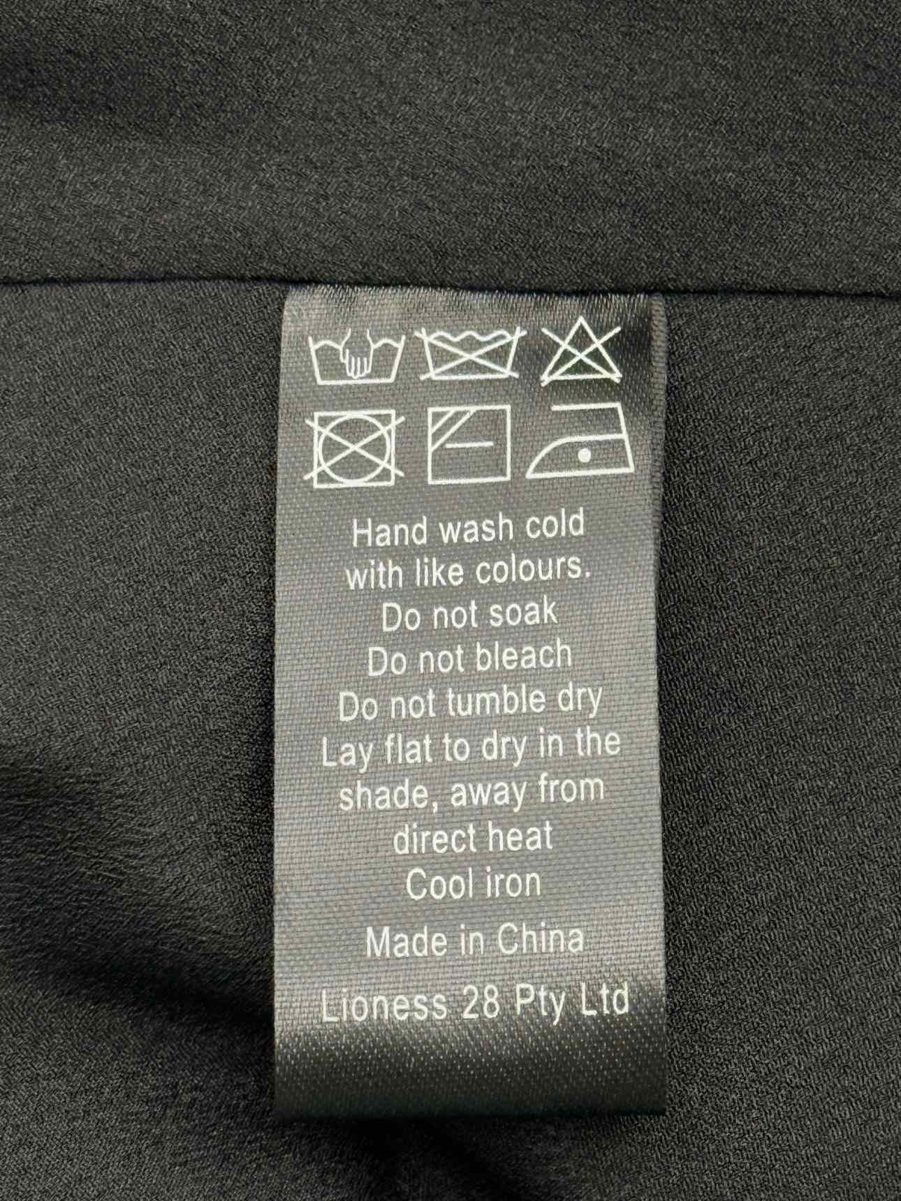 LIONESS Sofia Black Size Small Short Dress