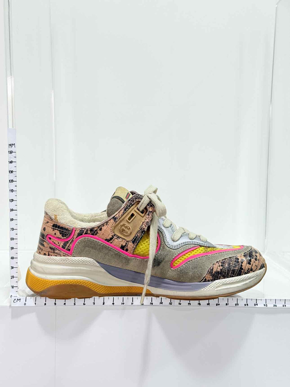 GUCCI Beige Multicolor Size EU 35 Sneakers