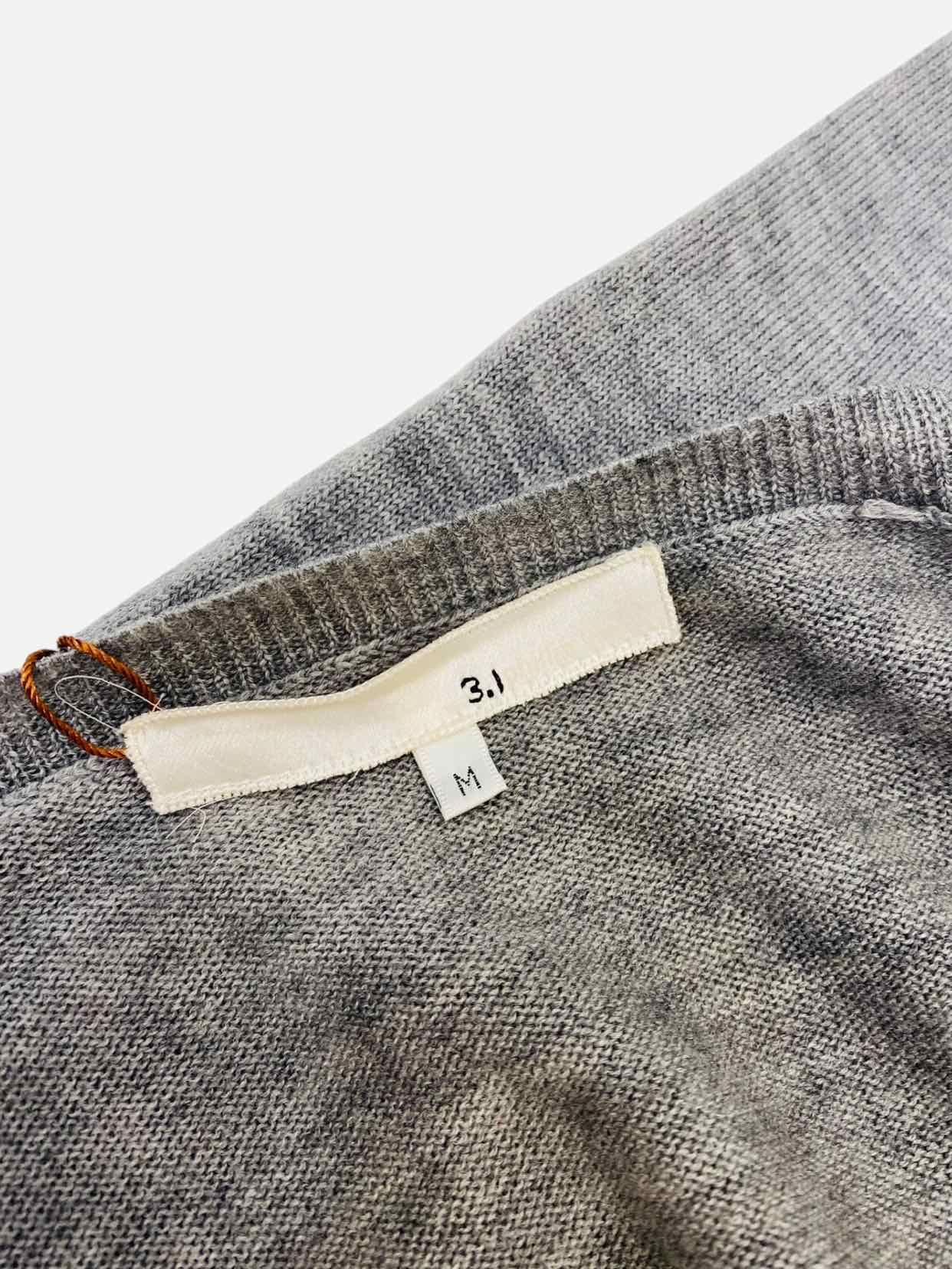 3.1 PHILLIP LIM Grey Size Medium Short Dress