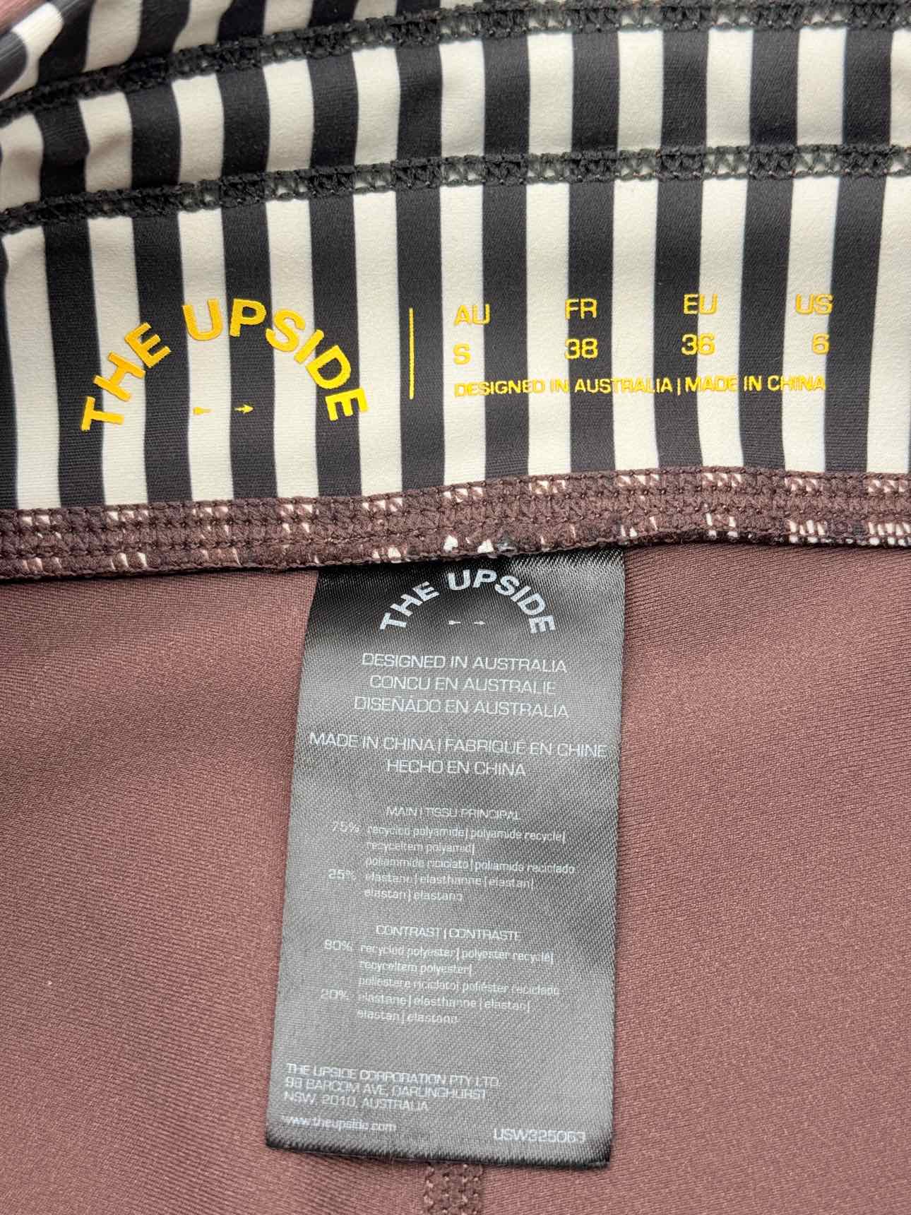 THE UPSIDE Exercise Brown Print Top & Pants Outfit