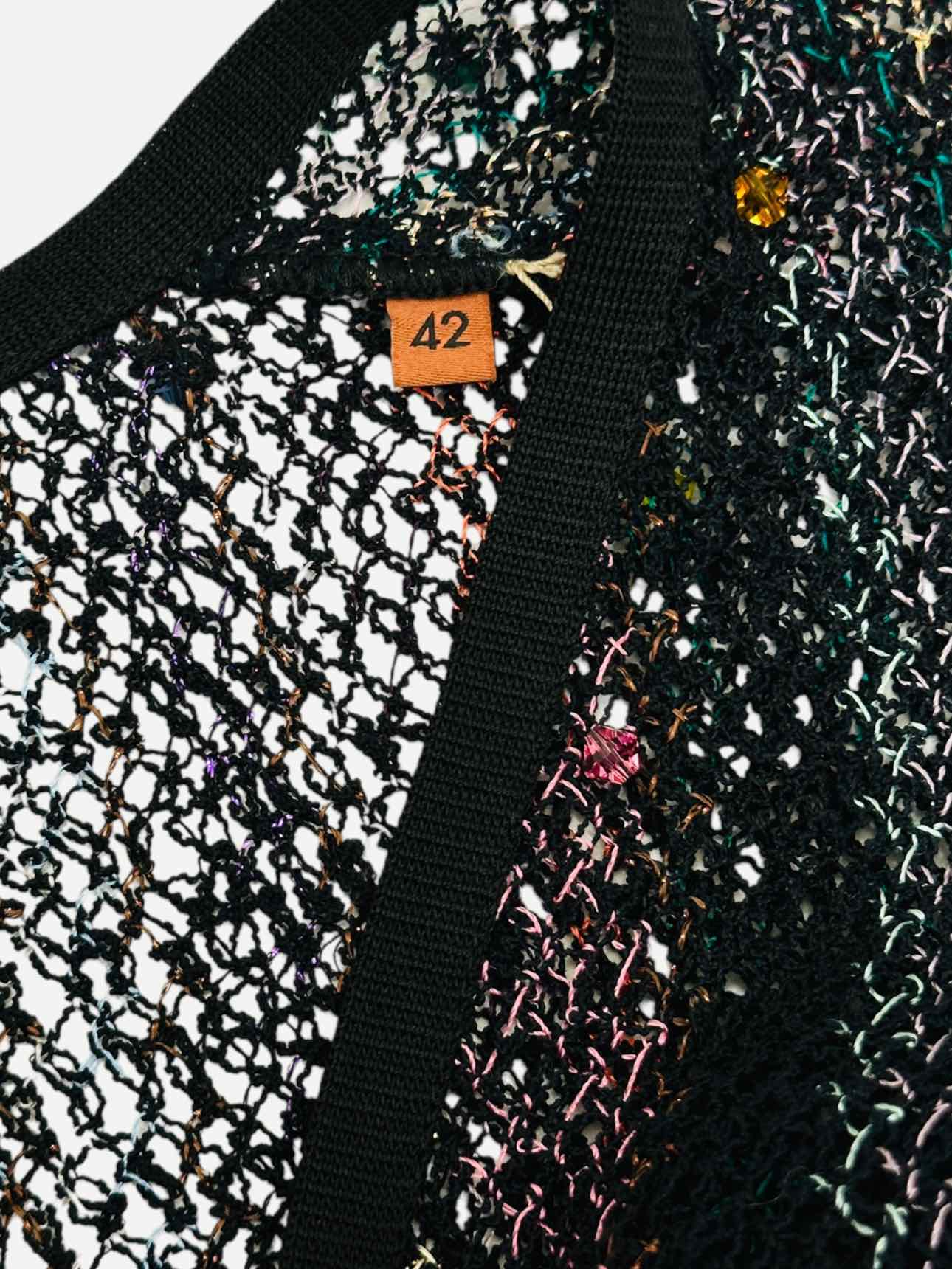 MISSONI Knit Black Multicolor Size US 6 Jumpsuit