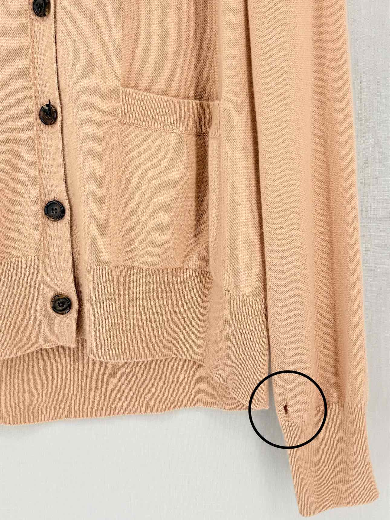 CELINE Nude Size Small Cardigan