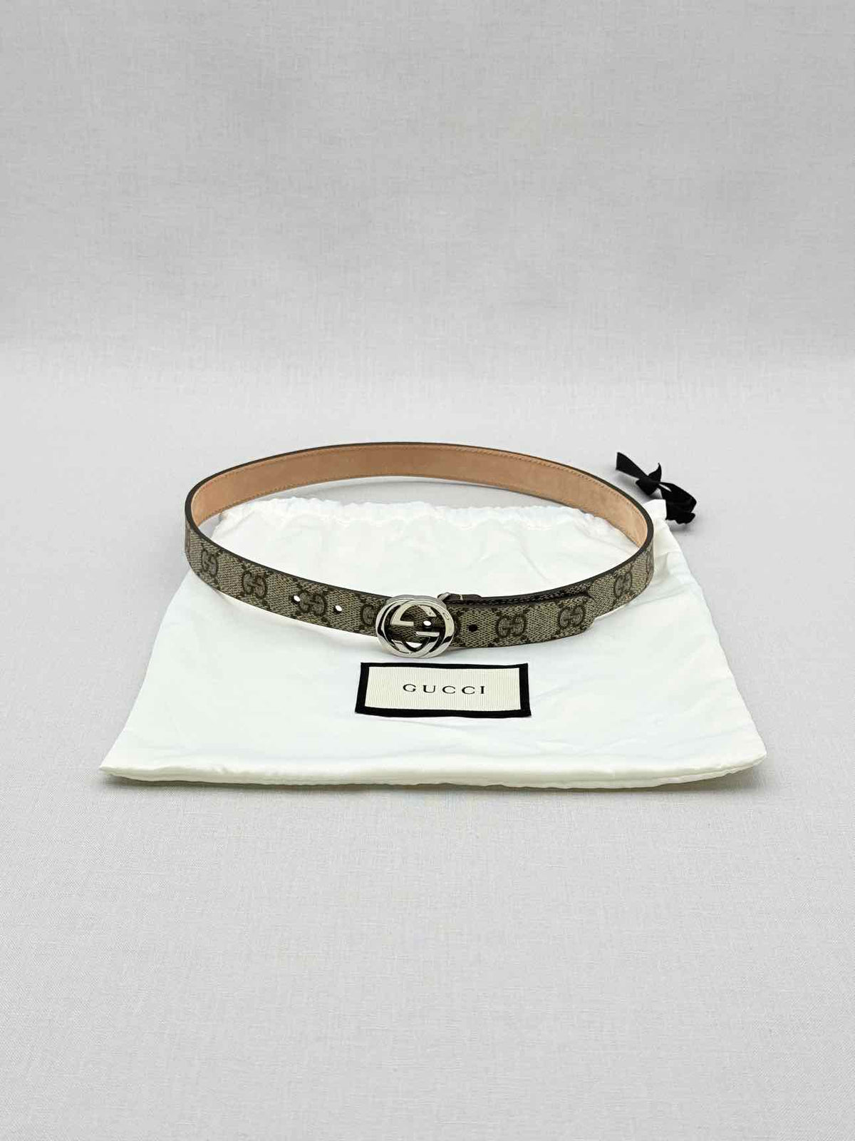 GUCCI Brown Monogram Belt