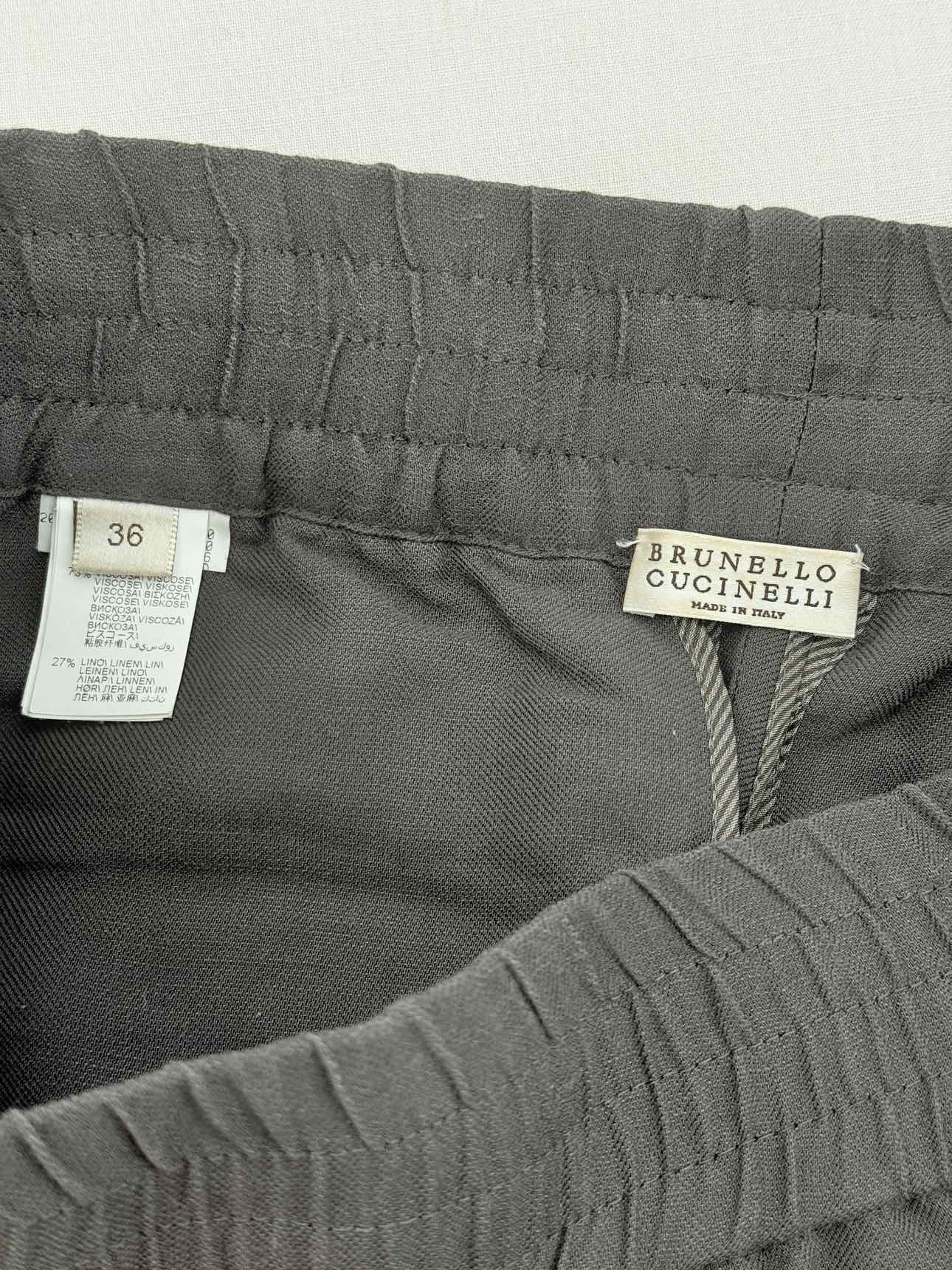 BRUNELLO CUCINELLI Grey Size US 2 Pants