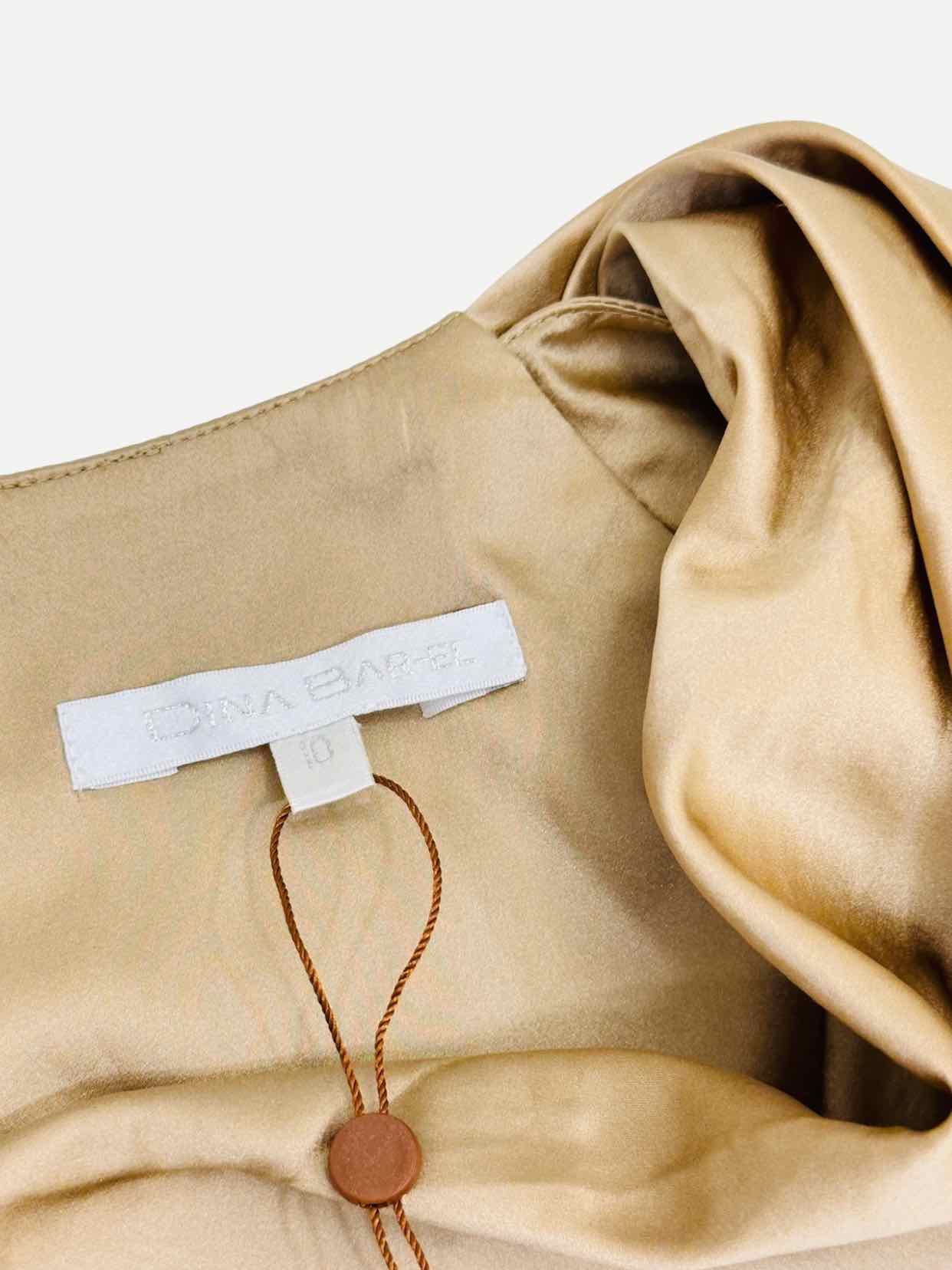 DINA BAR-EL Gold Size US 10 Knee Length Dress