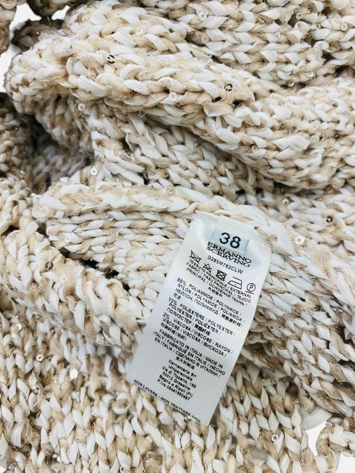 ERMANNO SCERVINO Knit Beige Size US 2 Top