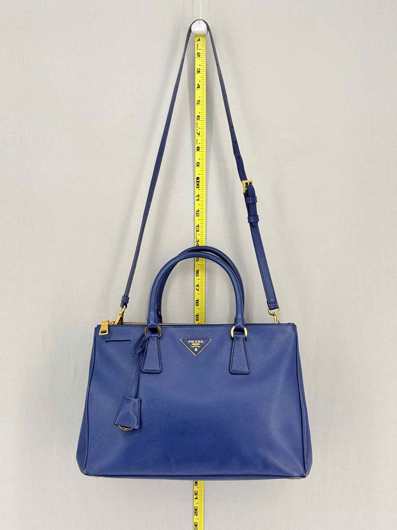 PRADA Lux Galleria Blue Tote Bag