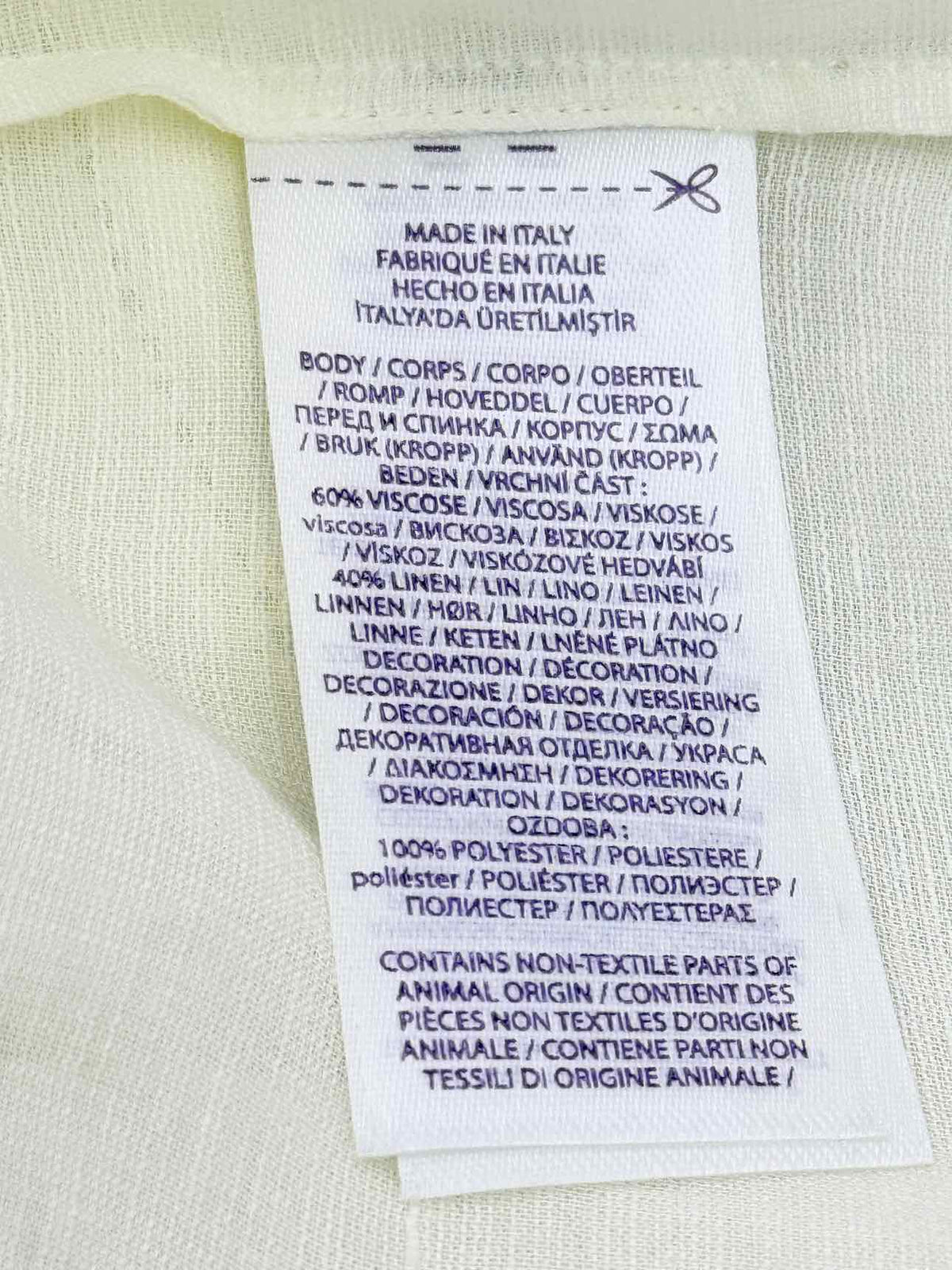 RALPH LAUREN Purple Label Off-white Size US 6 Shirt