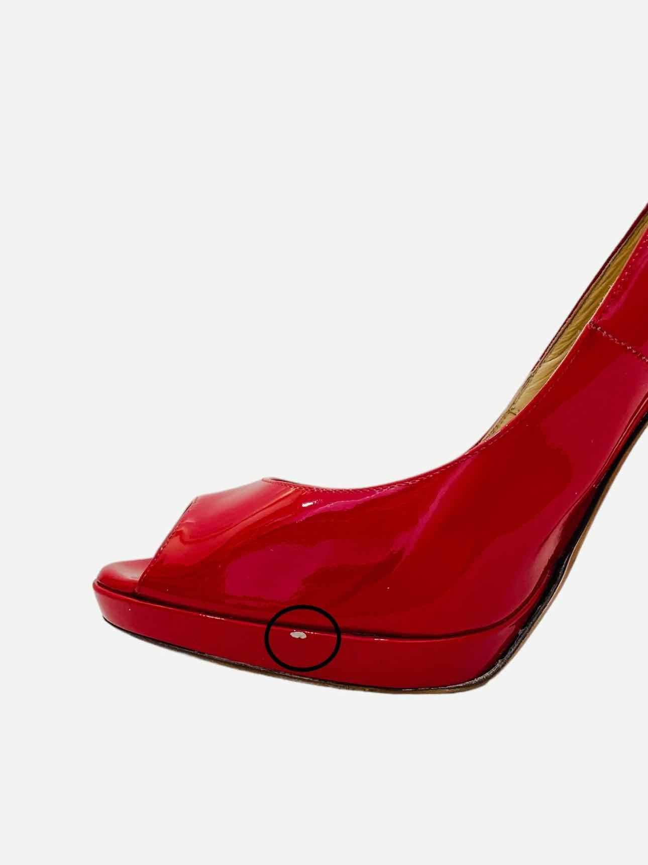 JIMMY CHOO Crown Red Size EU 39.5 Pumps