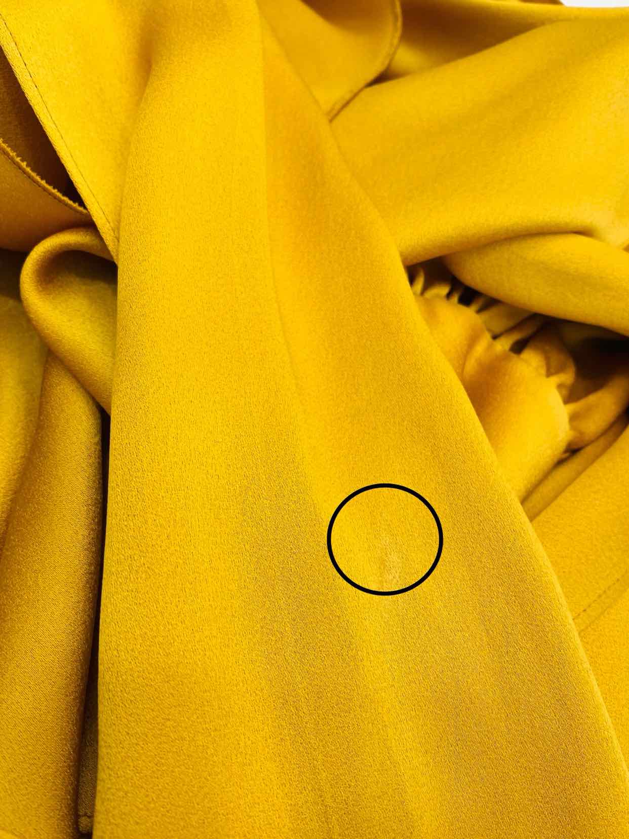 OSCAR DE LA RENTA Neck Tie Mustard Size US 2 Blouse