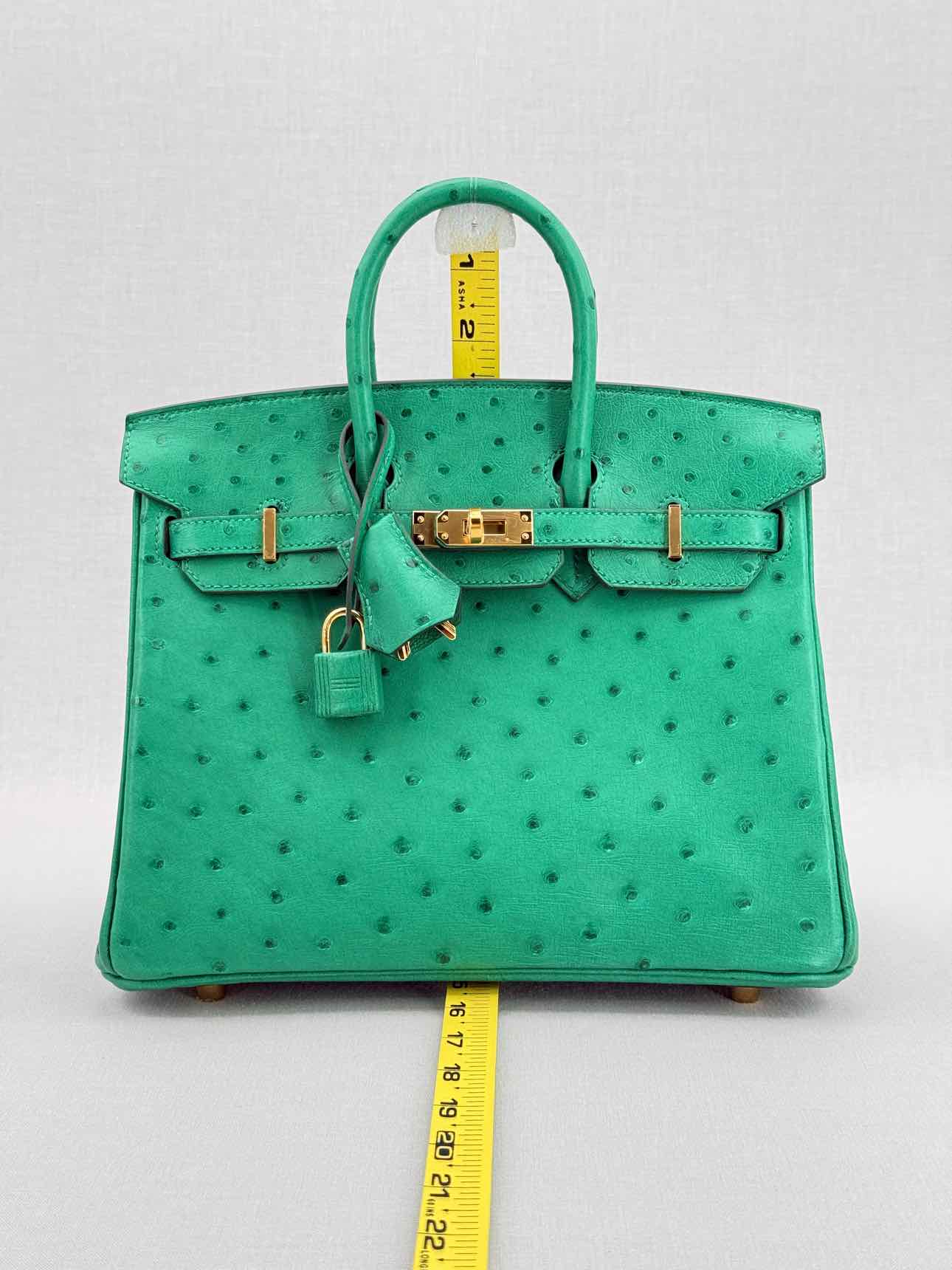 HERMES Birkin Vert Vertigo Top Handle