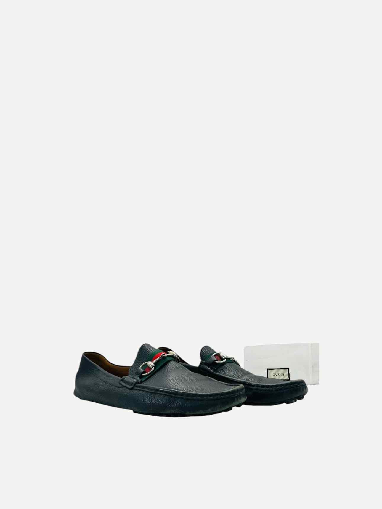 GUCCI Driving Shoe Black Size EU 12 Loafers