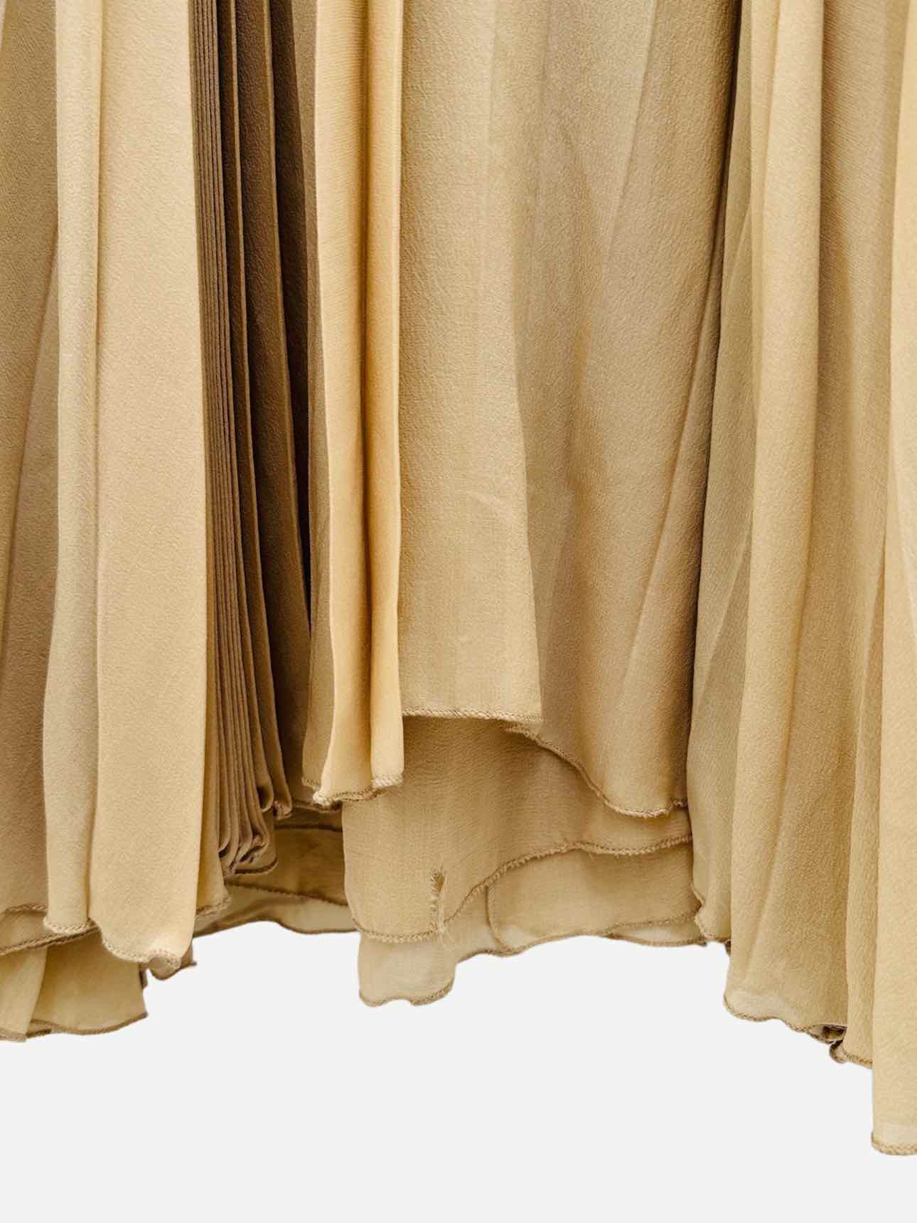 EMILIO PUCCI Pleated Beige Size US 10 Long Dress