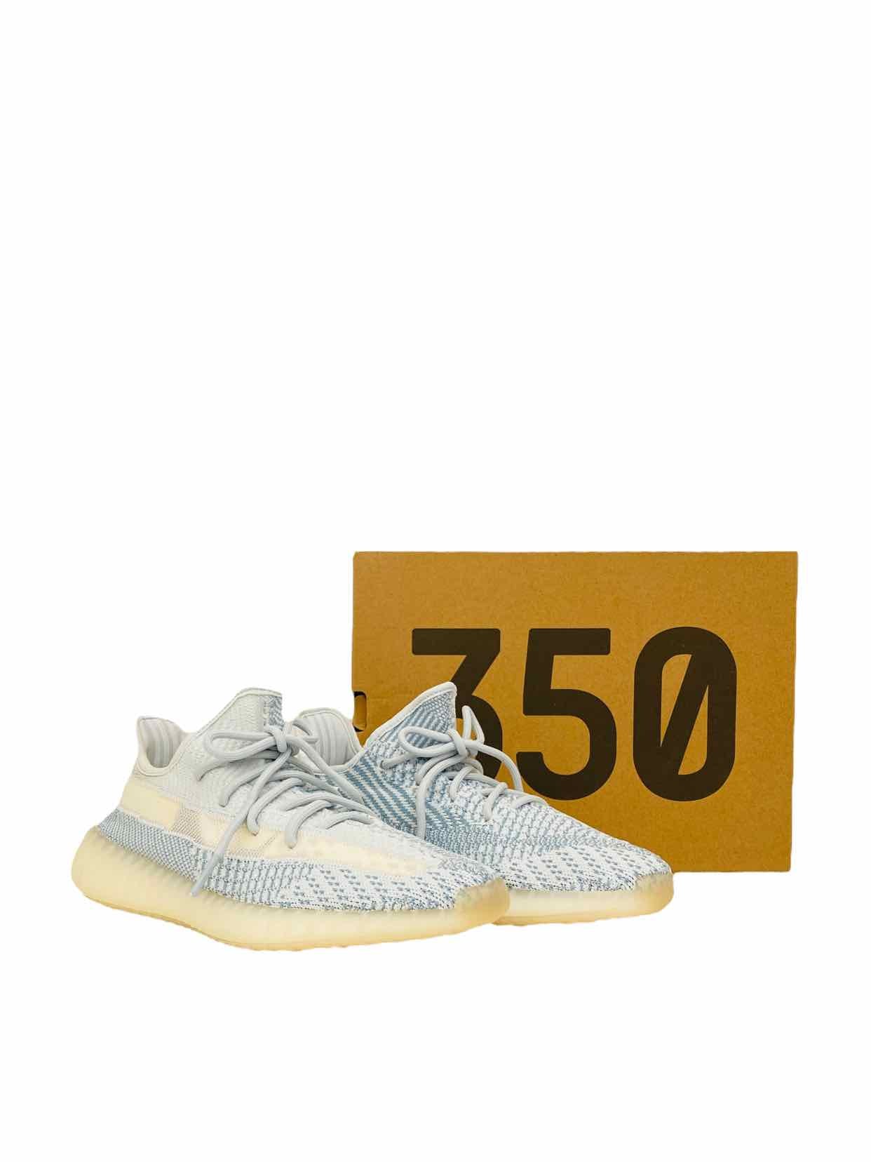 Pre - loved ADIDAS YEEZY Boost 350 V2 Blue & White Sneakers 42 at Reems Closet
